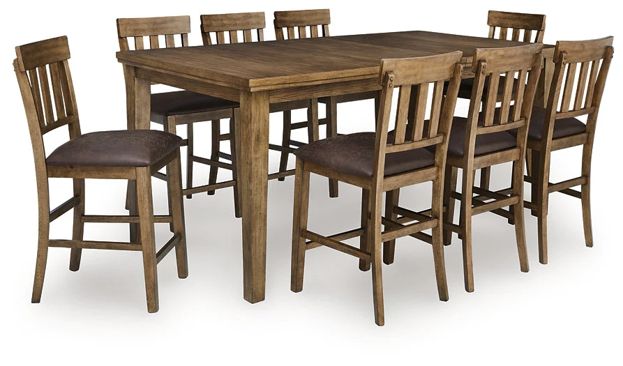 Urbinforte Counter Height Dining Table and 8 Barstools - Image 3