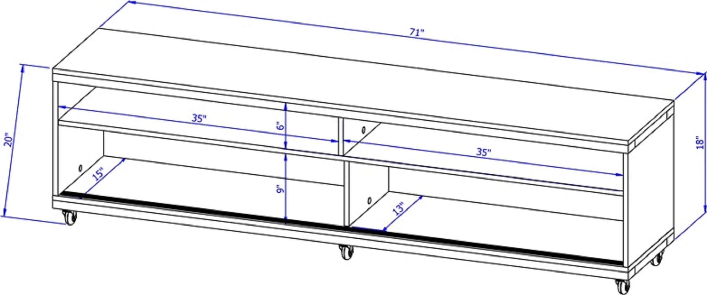Utopia 70.47 TV Stand in White Matte - Image 3