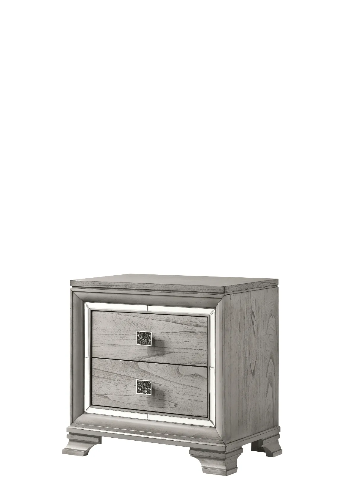 Vail Gray LED Upholstered Panel Bedroom Set - Image 5