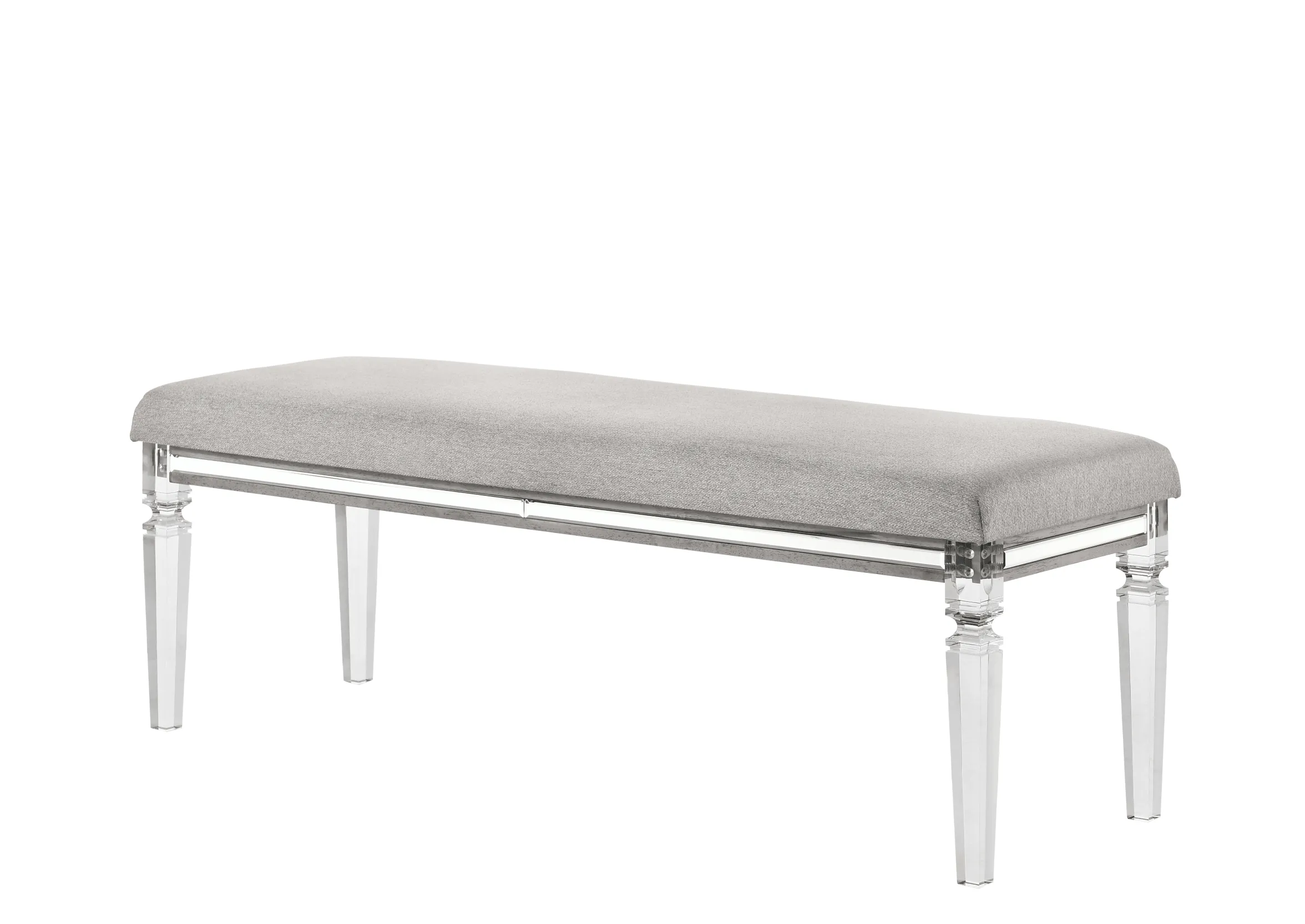 Vail Gray LED Upholstered Panel Bedroom Set - Image 7