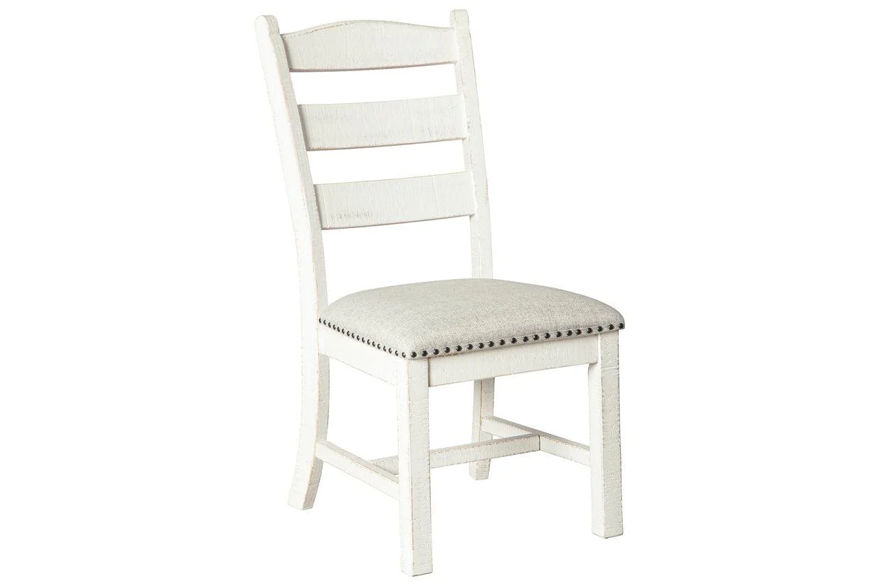 Valebeck Beige/White Dining Chair, Set of 2