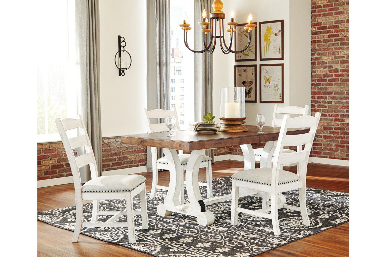 Valebeck Beige/White Dining Chair, Set of 2 - Image 4