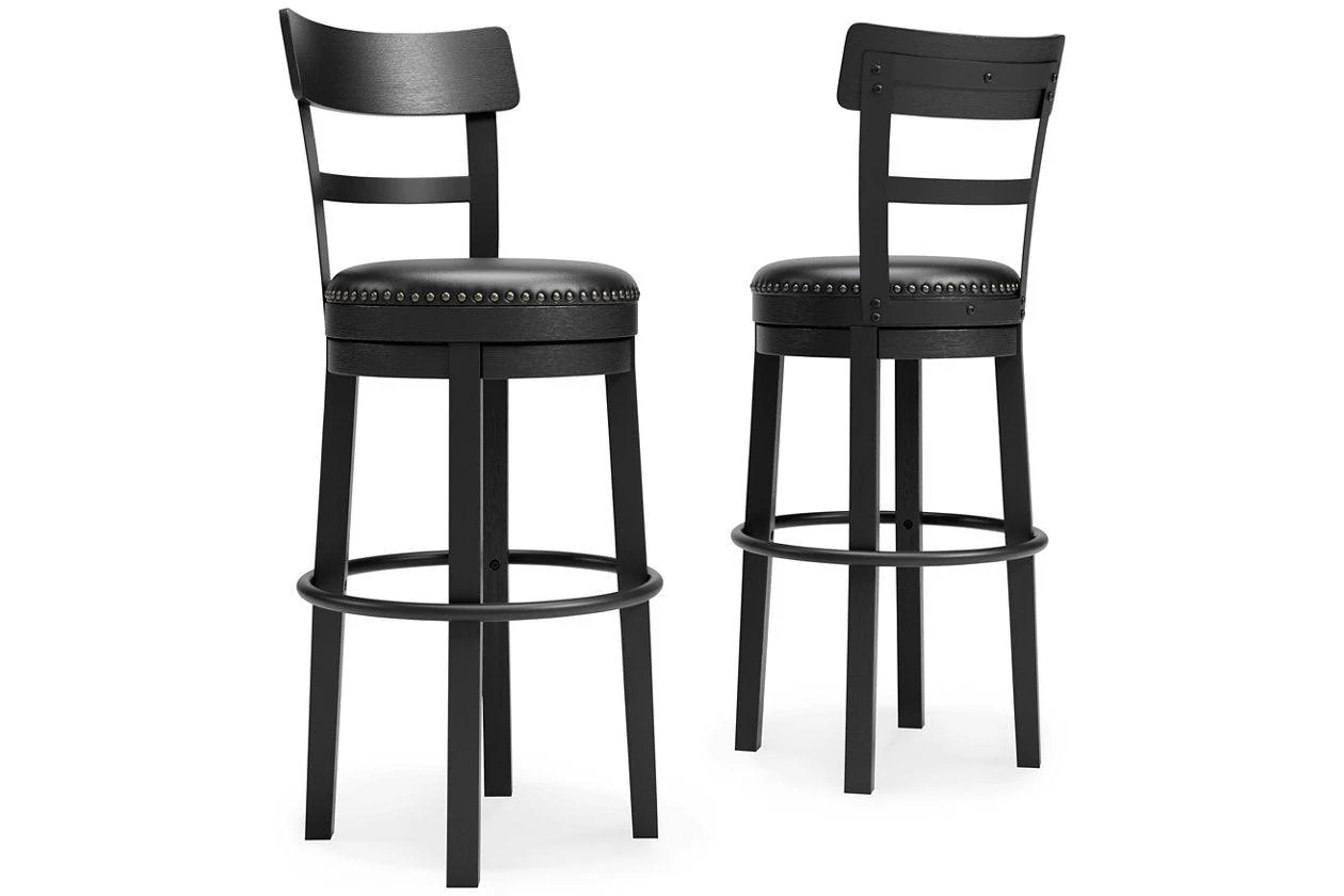 Valebeck Black Bar Height Barstool - Image 7