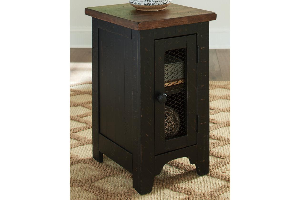 Valebeck Black/Brown Coffee Table and 2 Chairside End Tables - Image 5
