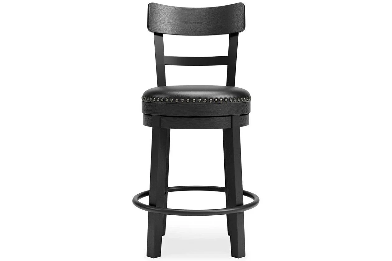 Valebeck Black Counter Height Barstool - Image 2