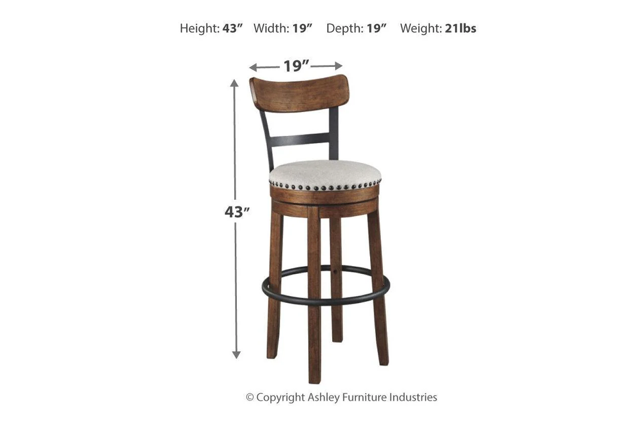 Valebeck Brown Bar Height Barstool - Image 3