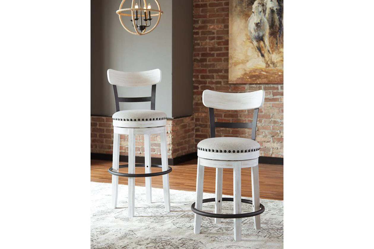 Valebeck White Bar Height Barstool - Image 5