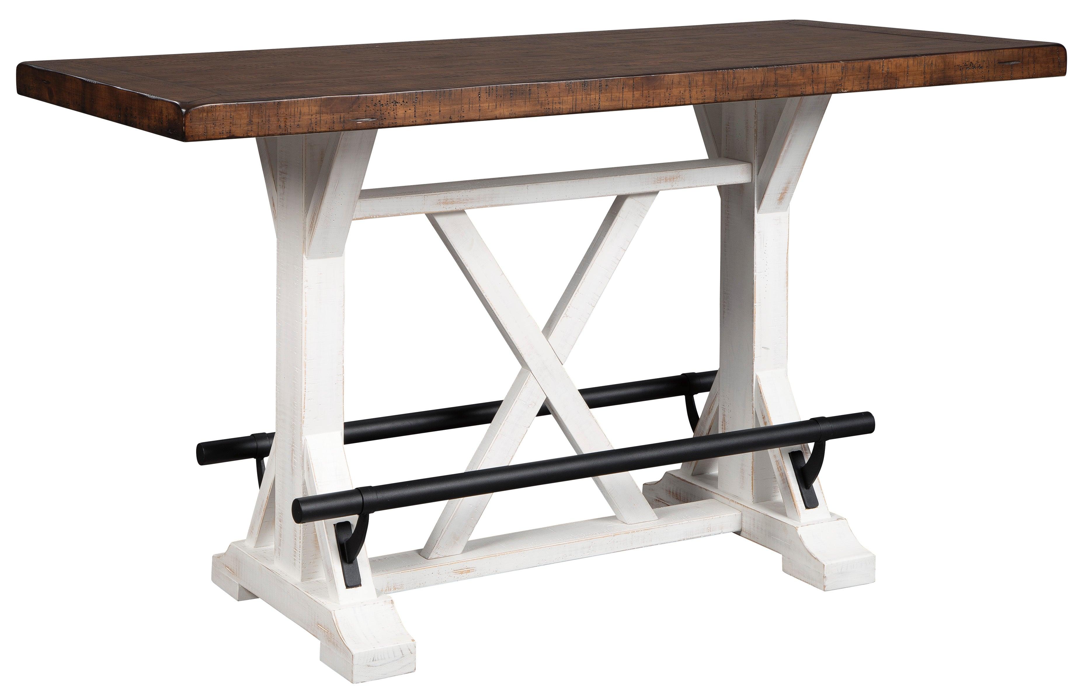Valebeck White/Brown 5-Piece Counter Height Set with Stools - Image 3