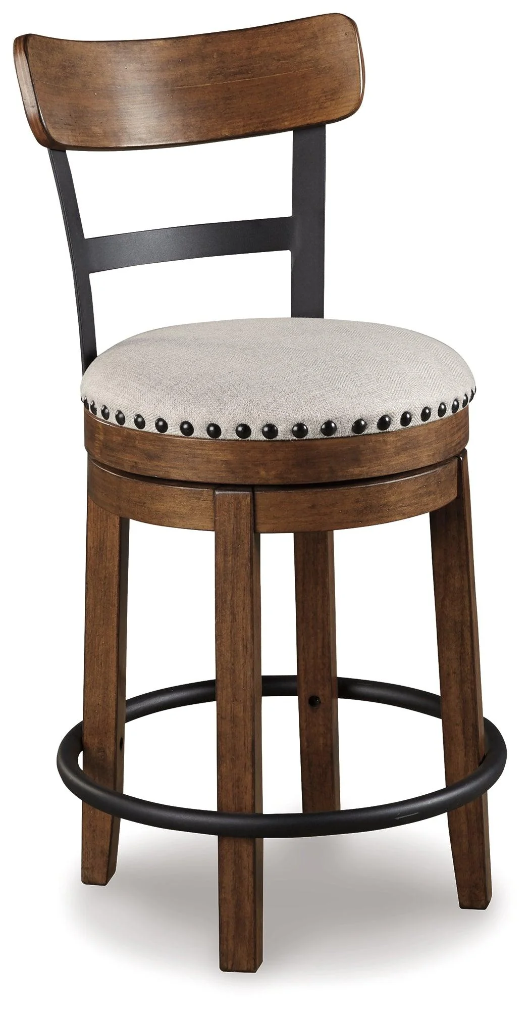 Valebeck White/Brown Counter Height Dining Table and 4 Barstools - Image 3