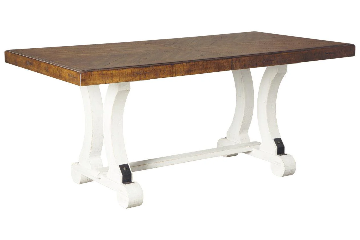 Valebeck White/Brown Dining Table - Image 12