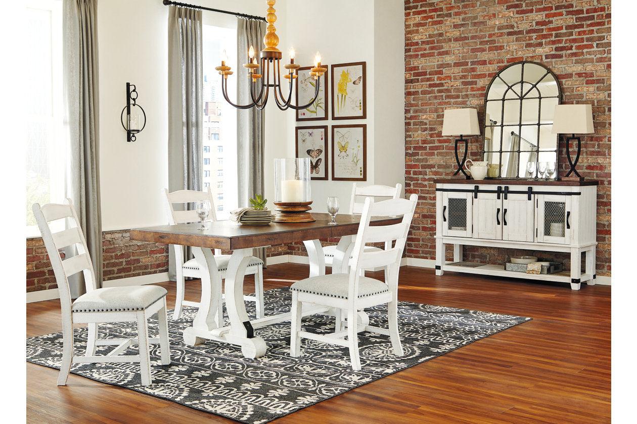 Valebeck White/Brown Dining Table - Image 6