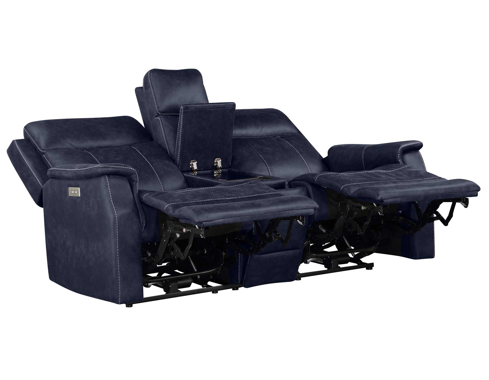 Valencia Ocean Blue 3-Piece Dual Power Reclining Set - Image 15