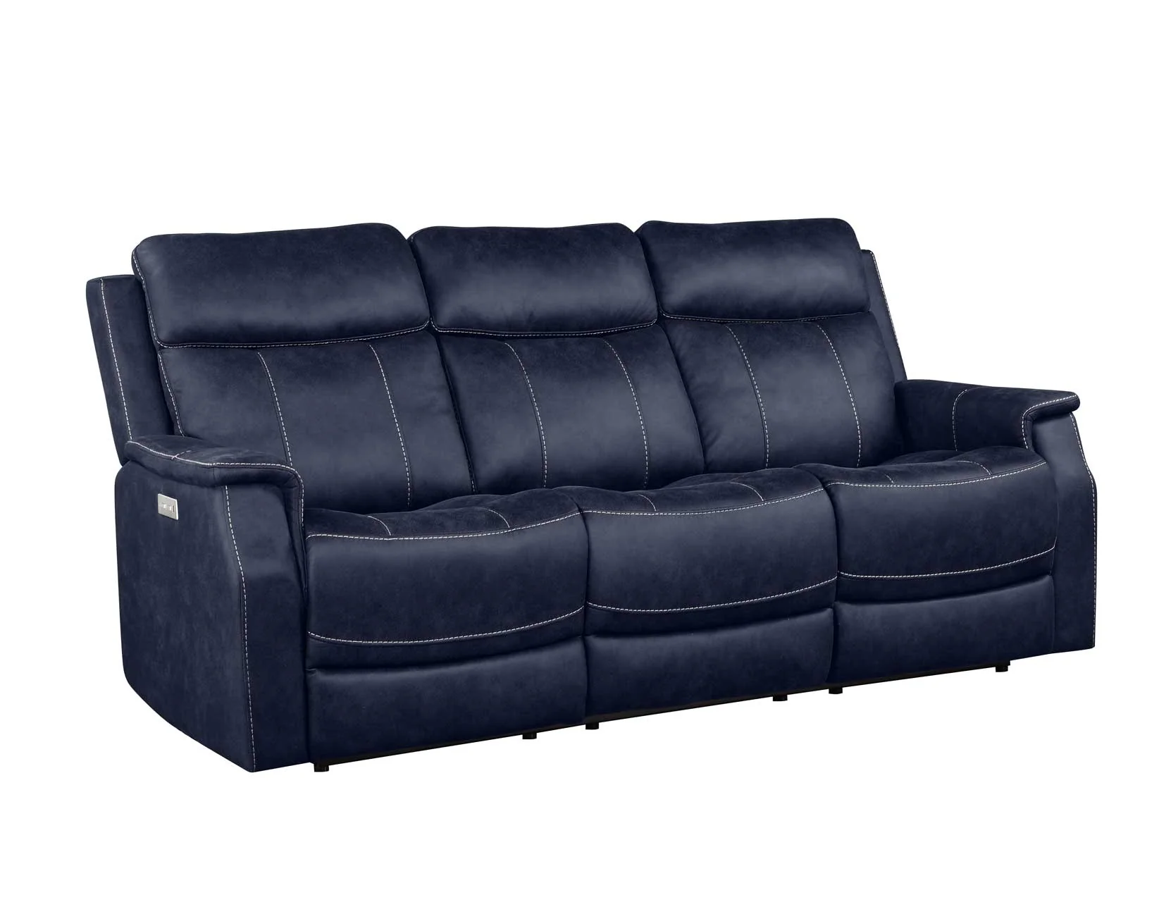 Valencia Ocean Blue 3-Piece Dual Power Reclining Set - Image 7