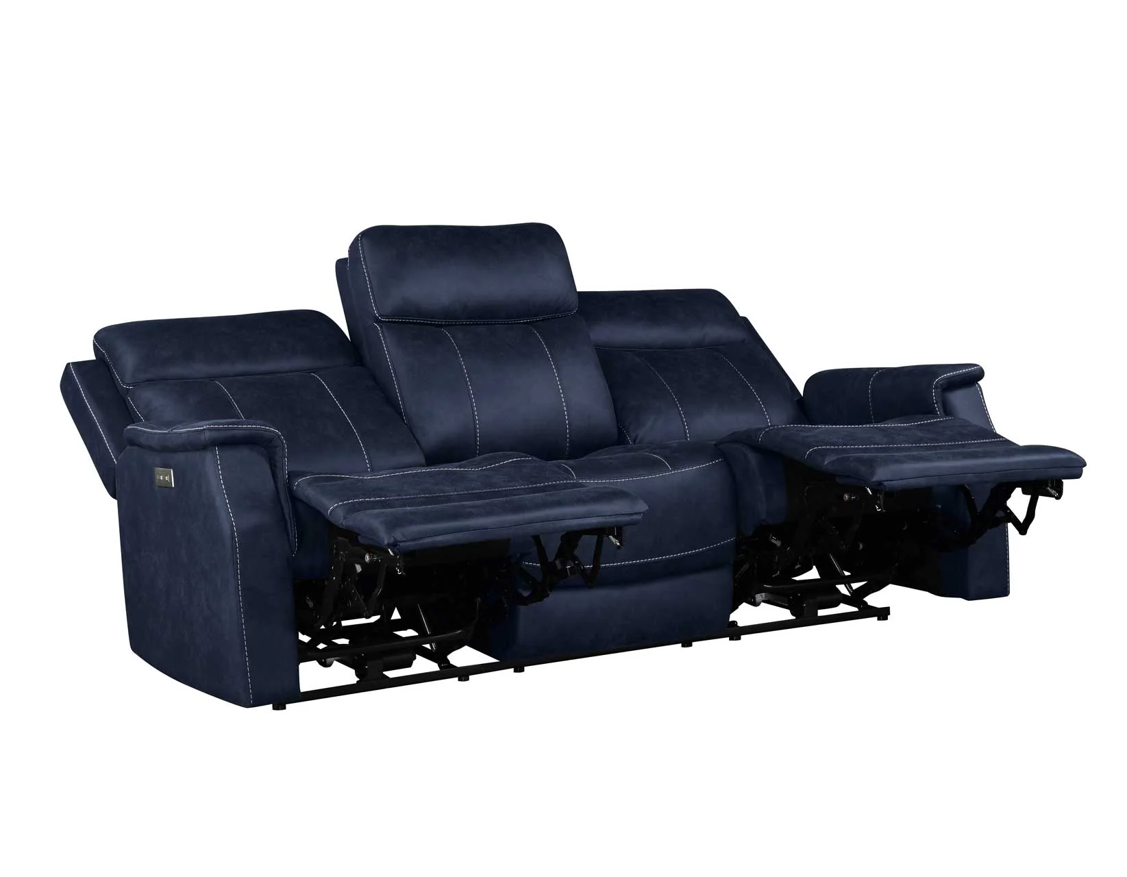 Valencia Ocean Blue 3-Piece Dual Power Reclining Set - Image 8