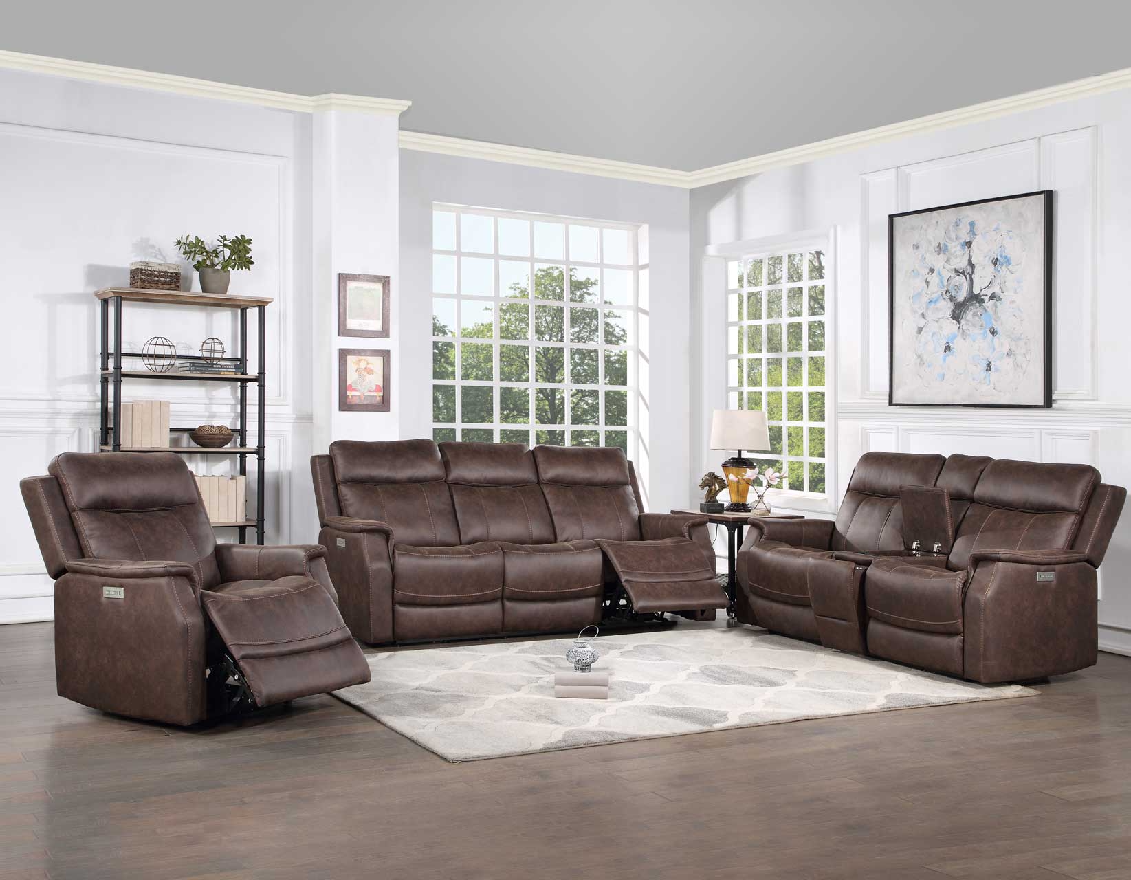 Valencia Walnut 3-Piece Dual Power Reclining Set - Image 36