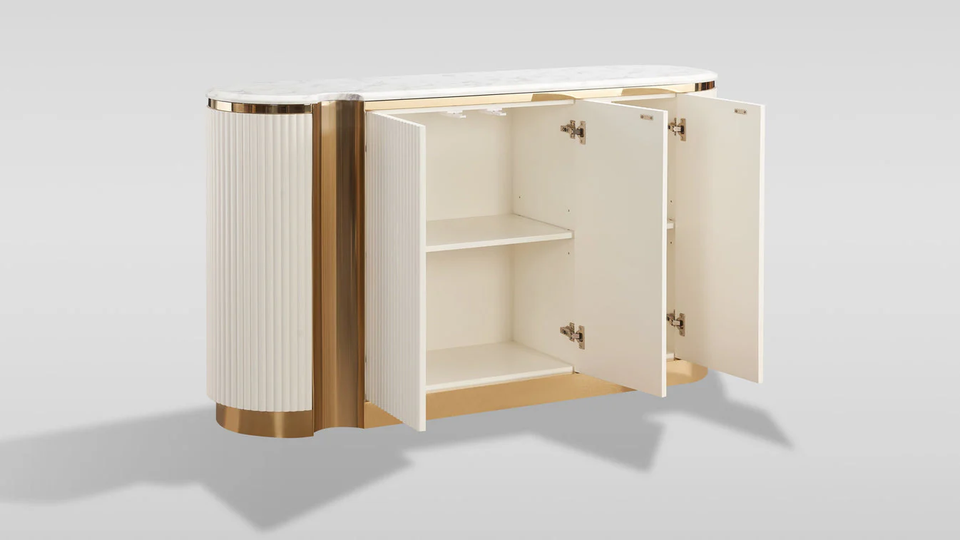 Valente Cream Sideboard - Image 3
