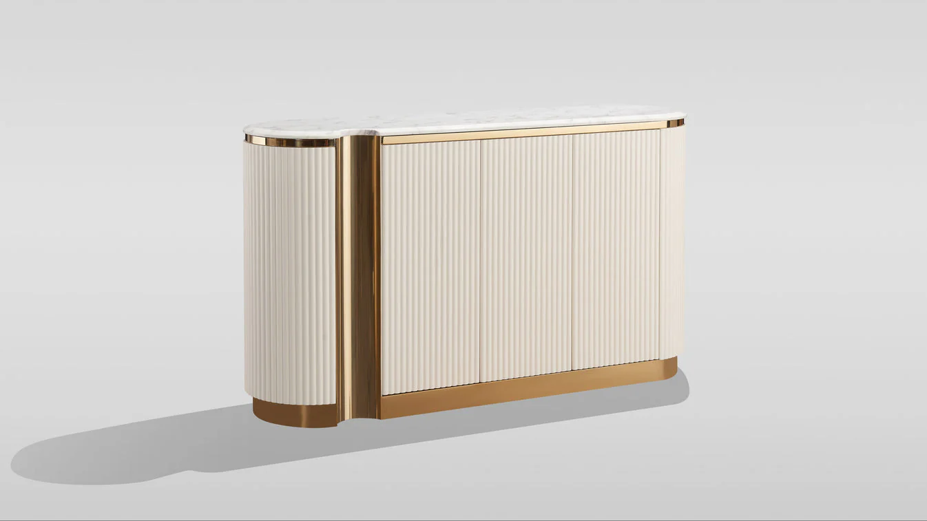 Valente Cream Sideboard - Image 4