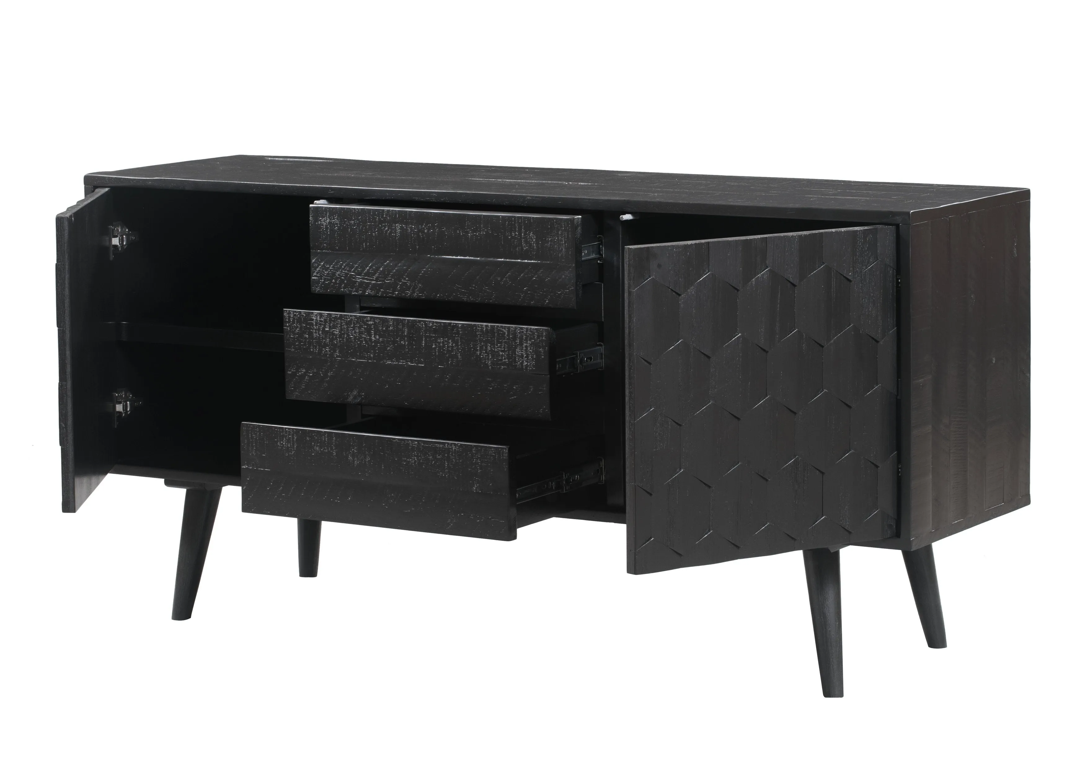 Valentina Black Acacia 59" Buffet - Image 5
