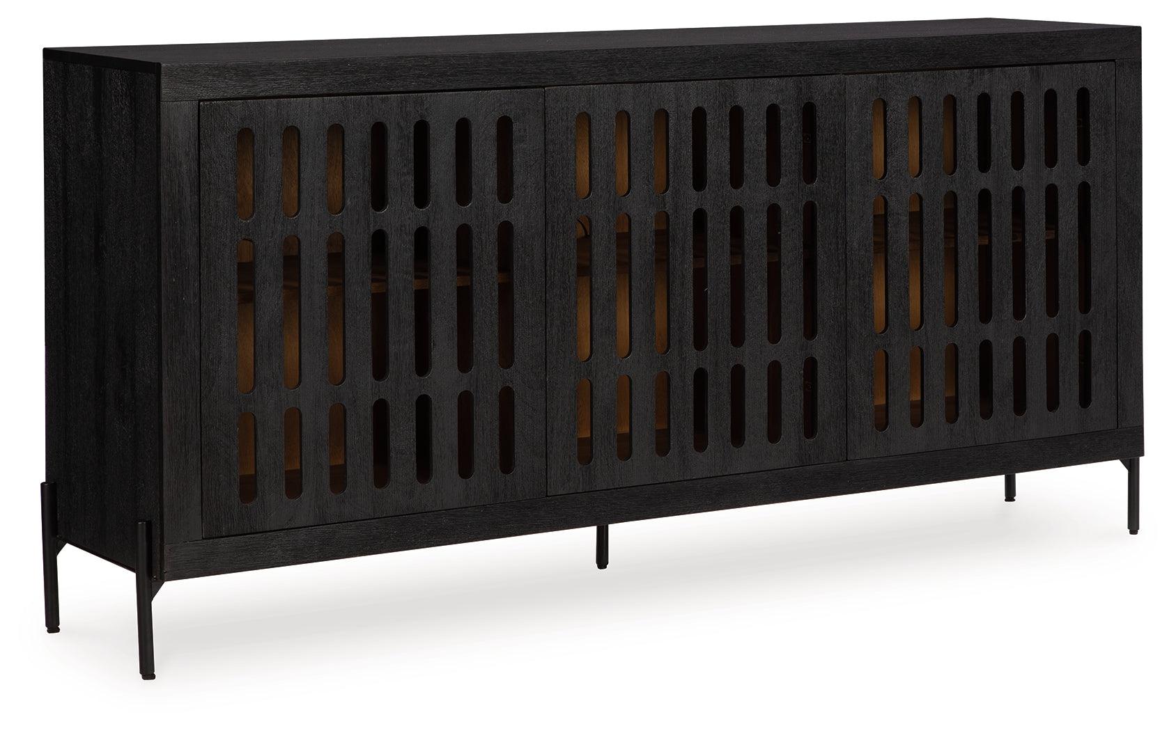 Vallisburg Black/Natural Accent Cabinet - Image 9