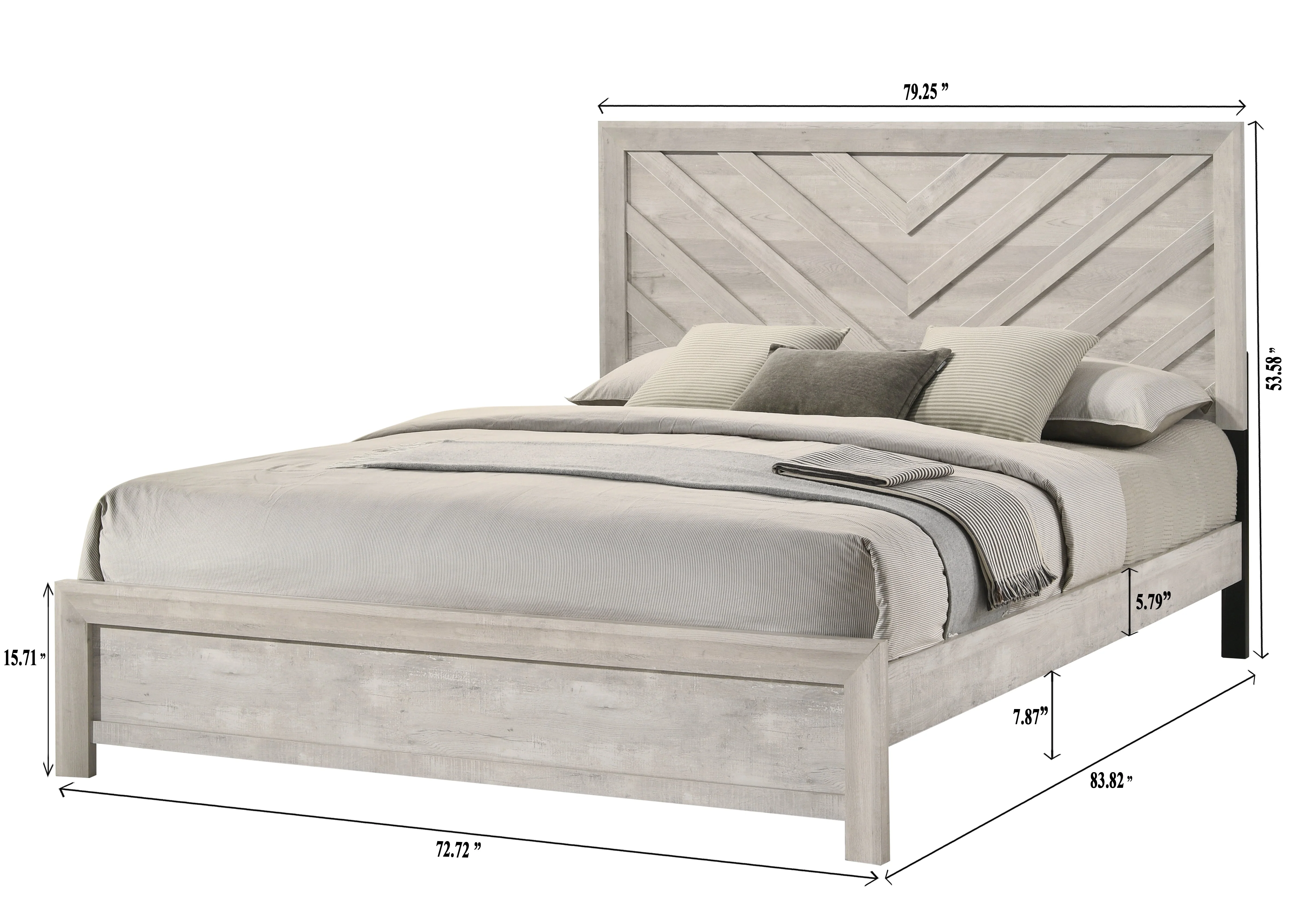 Valor Beige King Panel Bed - Image 4