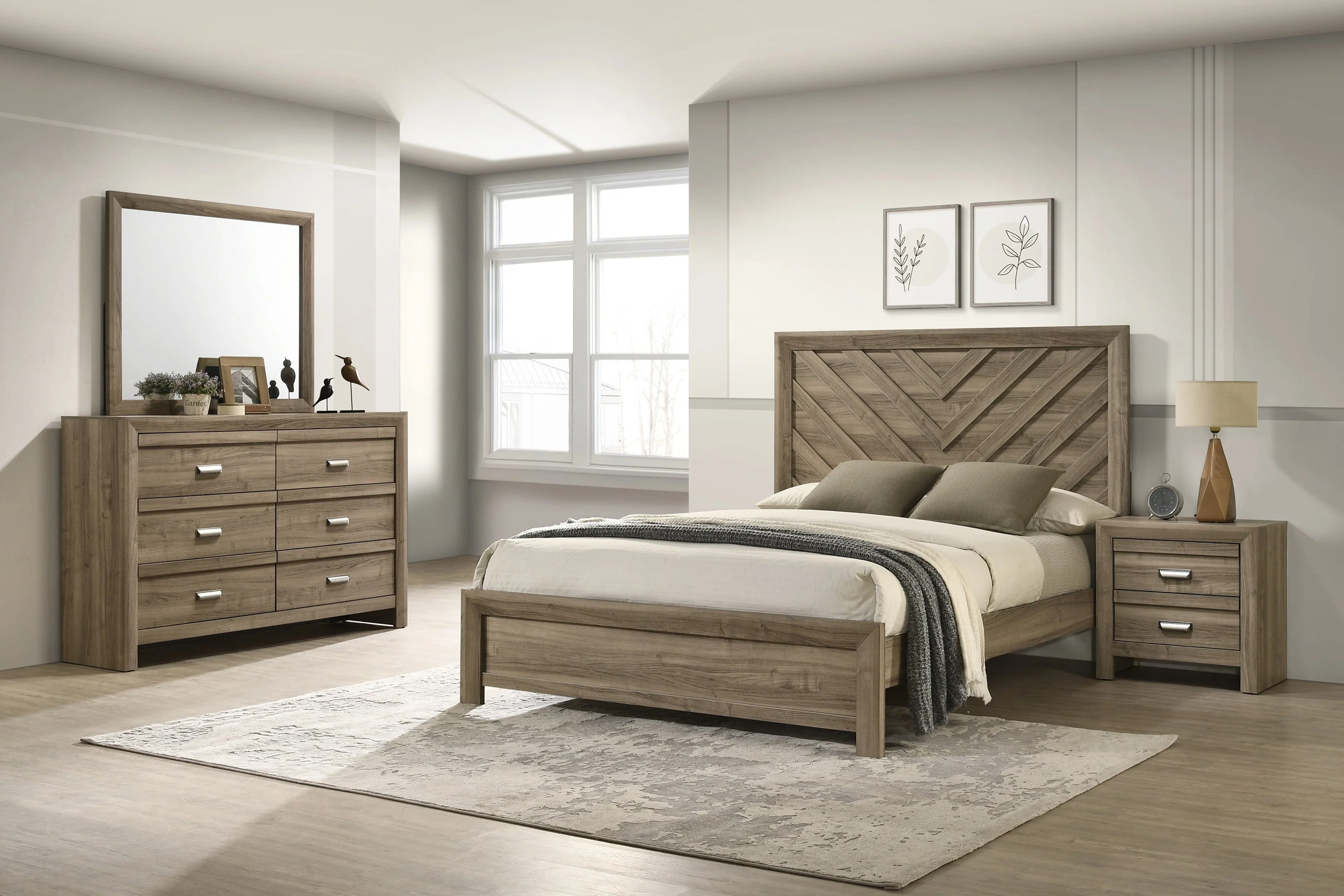 Valor Light Brown Twin Panel Bed - Image 5