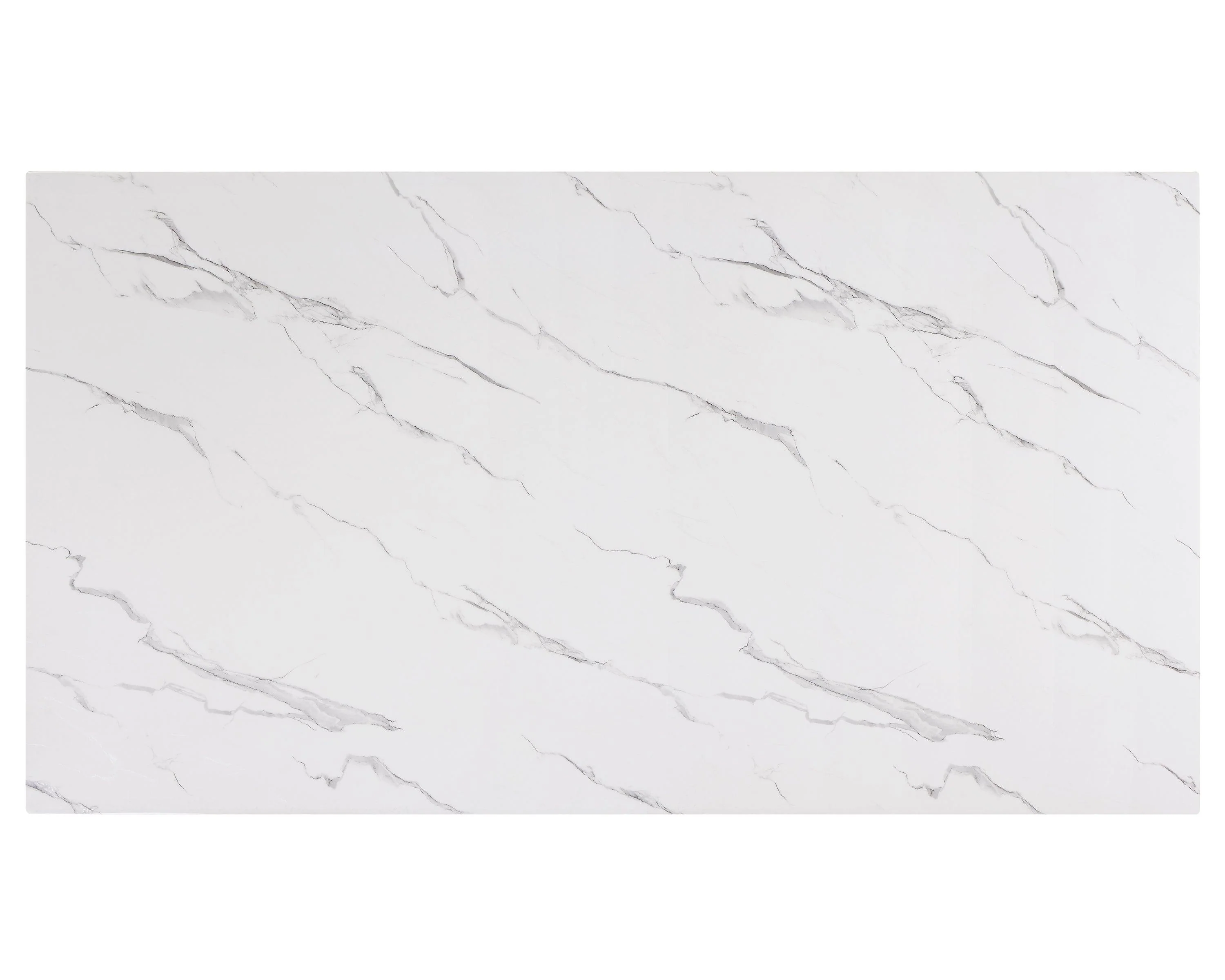 Vance White and Black Faux Marble Dining Table - Image 4