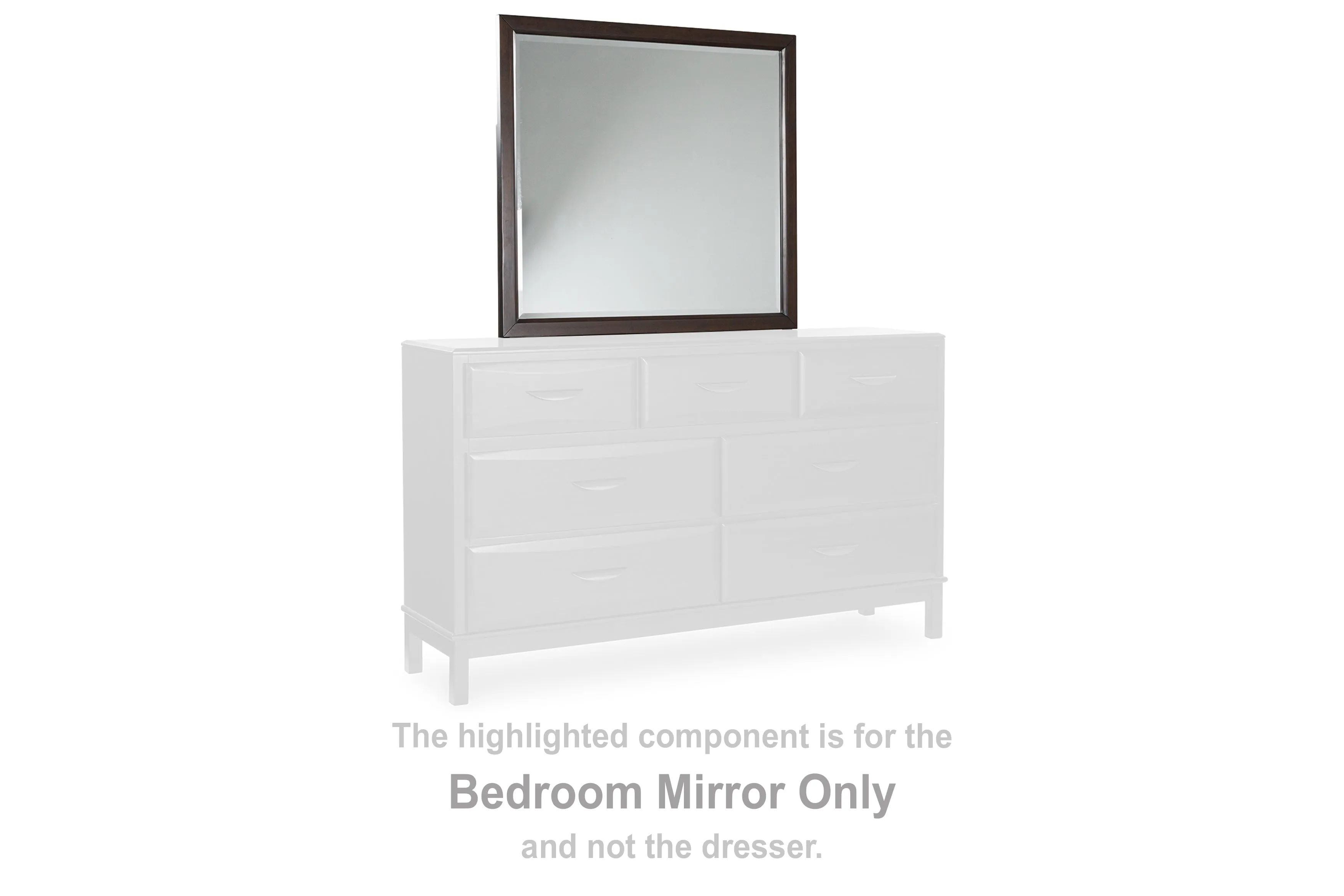 Vanmore Dark Brown Bedroom Mirror - Image 2