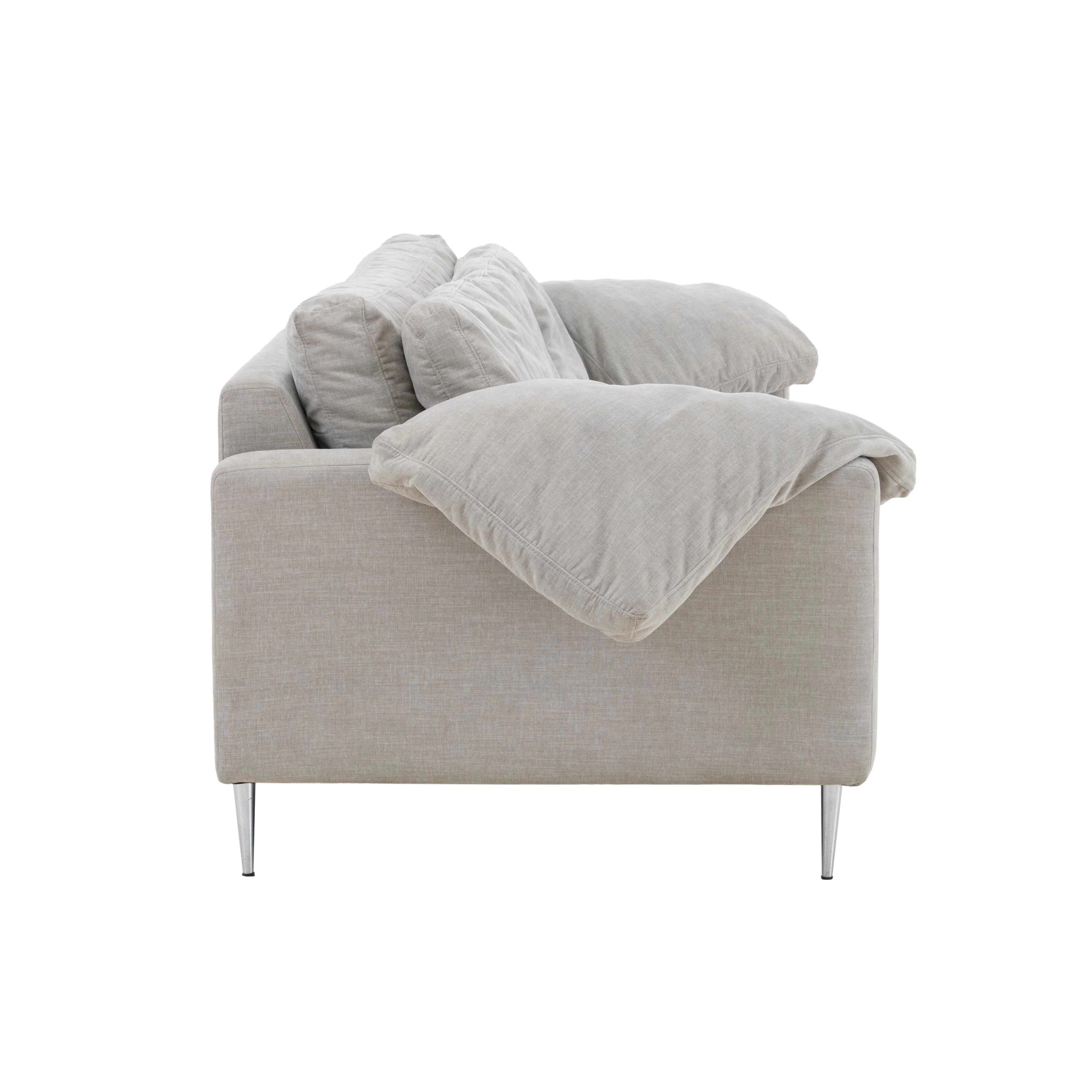Vari Textured Velvet Lounge Sofa - Image 6
