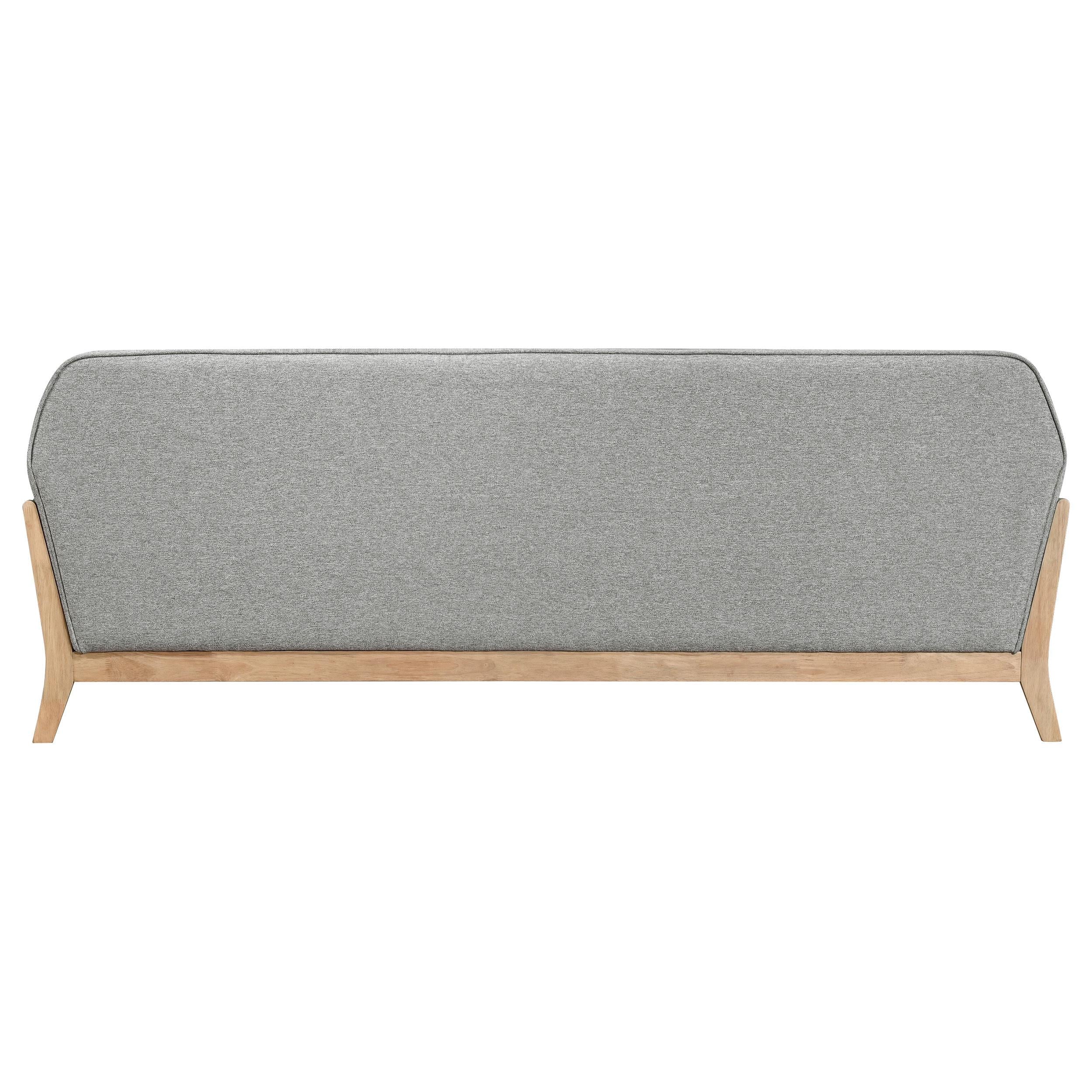Vaughn Gray Fabric Upholstered Flared Arm Sofa - Image 6
