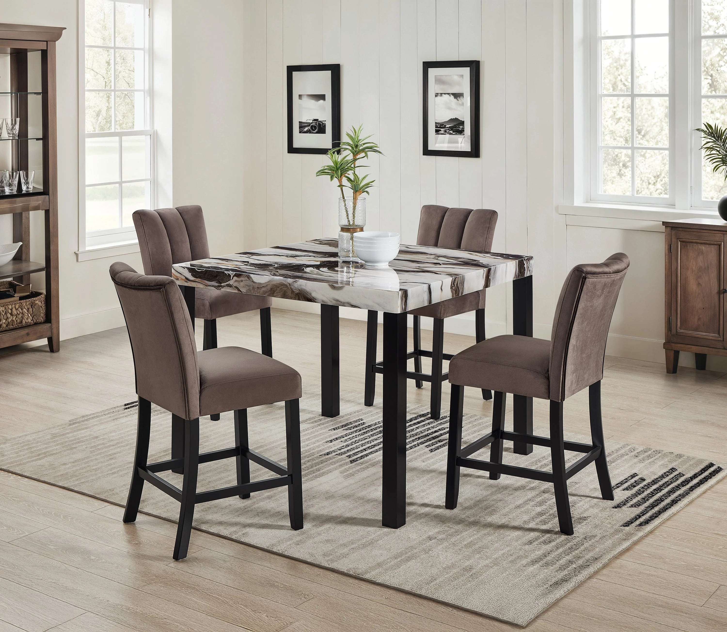 Vega Black/Brown Counter Height Chair (Set of 2) - Image 5