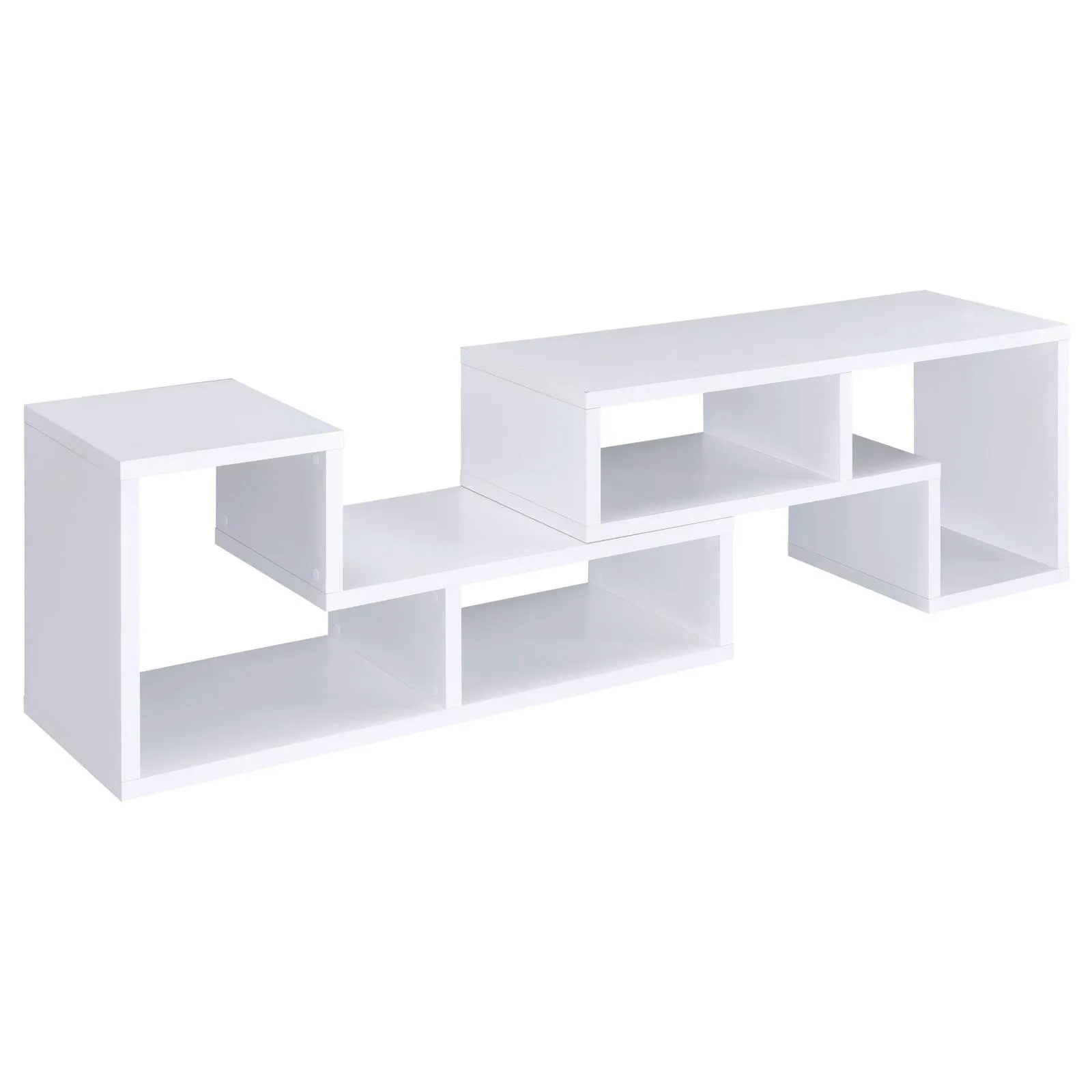 Velma White Convertible TV Console/Bookcase - Image 11