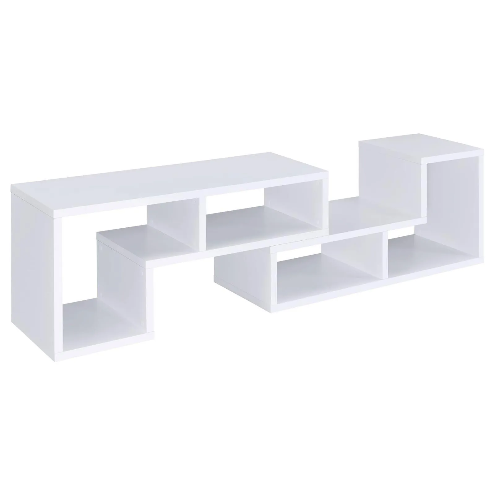 Velma White Convertible TV Console/Bookcase - Image 13
