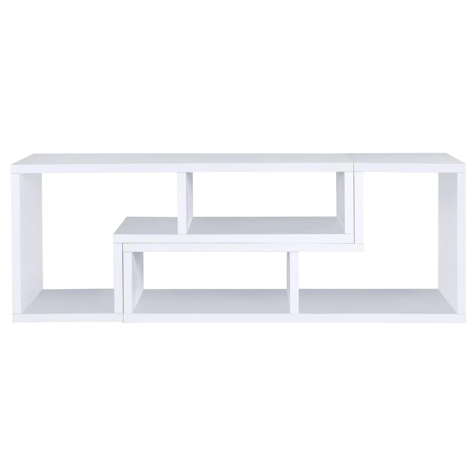 Velma White Convertible TV Console/Bookcase - Image 14