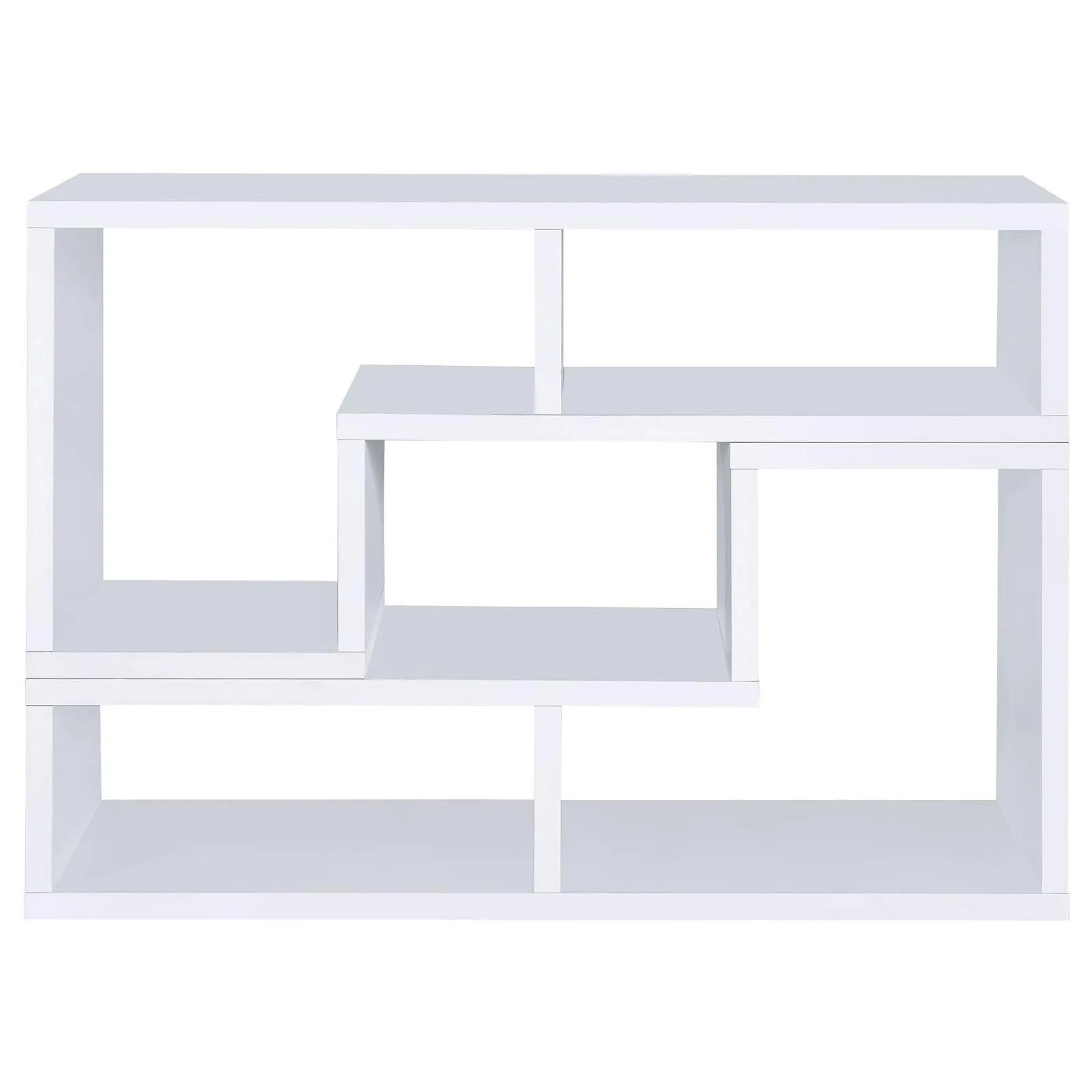 Velma White Convertible TV Console/Bookcase - Image 6