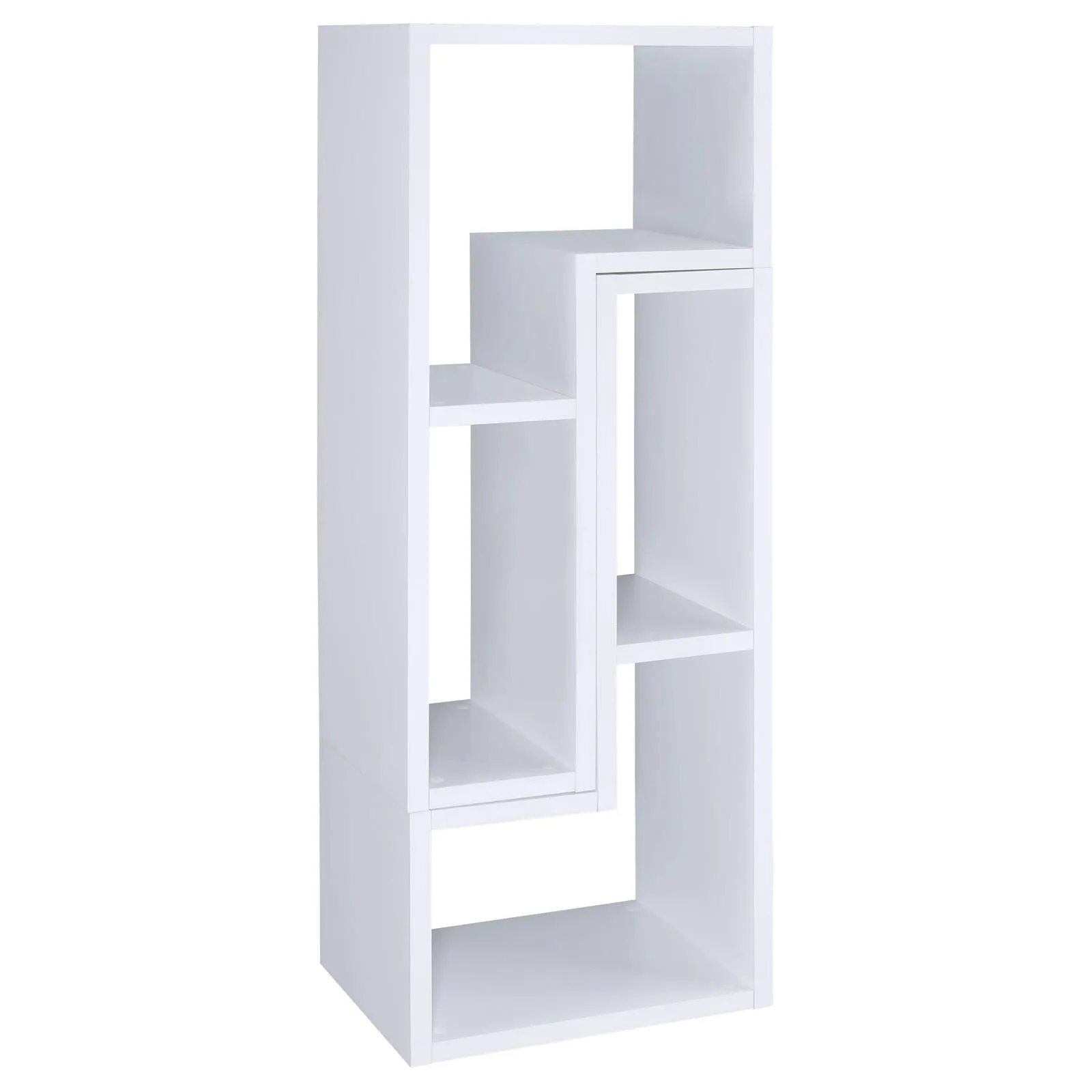Velma White Convertible TV Console/Bookcase - Image 8