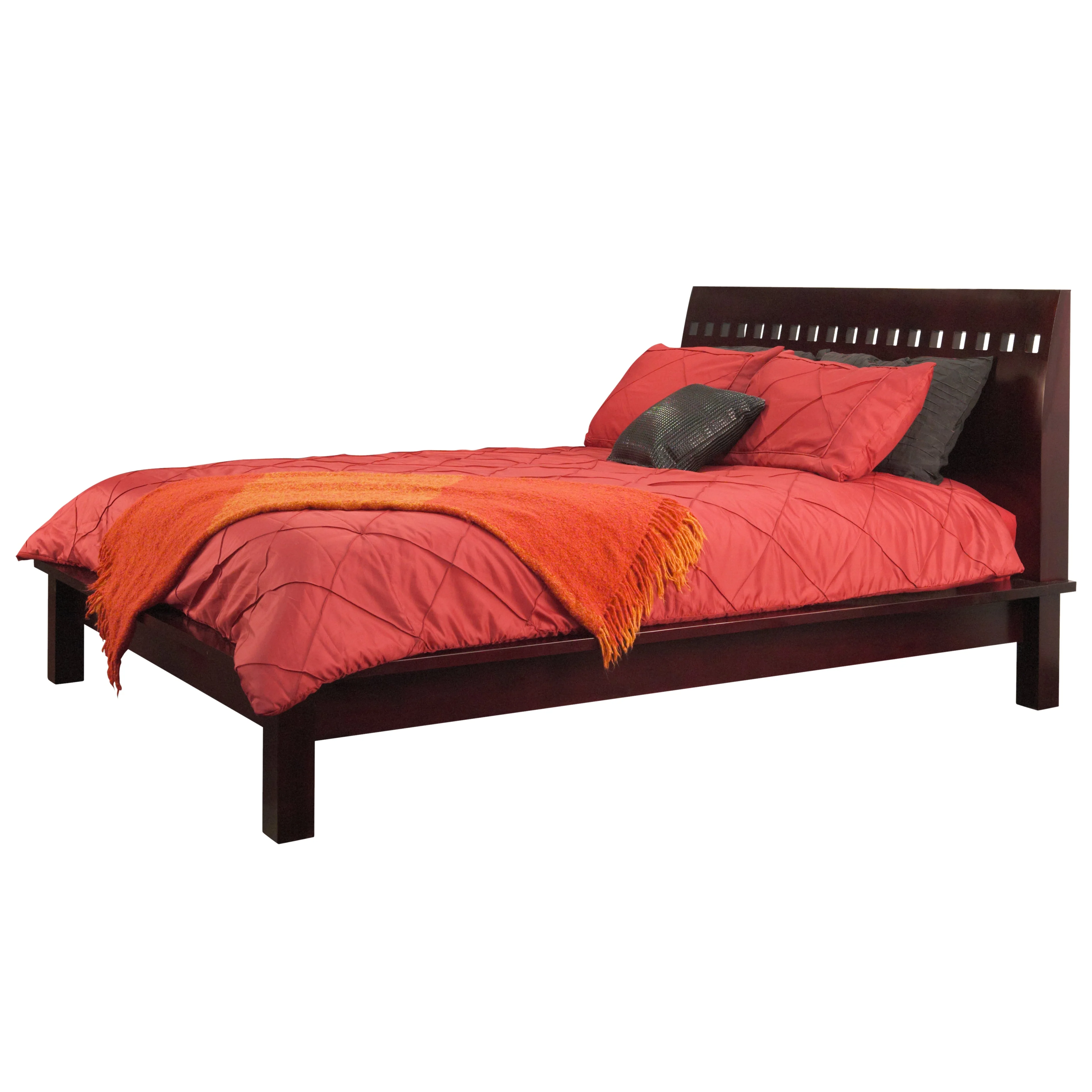 Veneto Wood Full Platform Bed in Espresso - Image 3