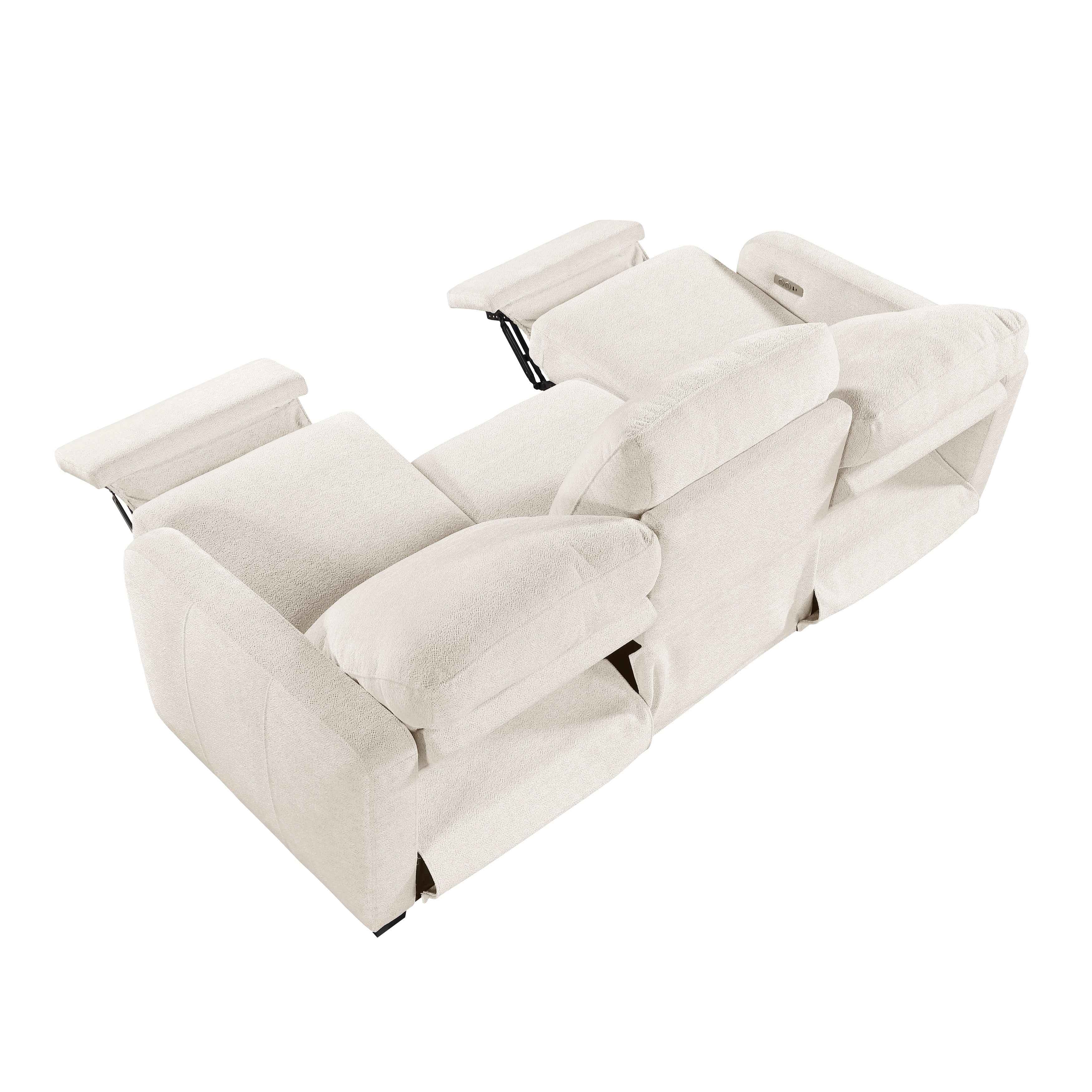 Vera Beige 3-Piece Power Reclining Living Room Set - Image 6