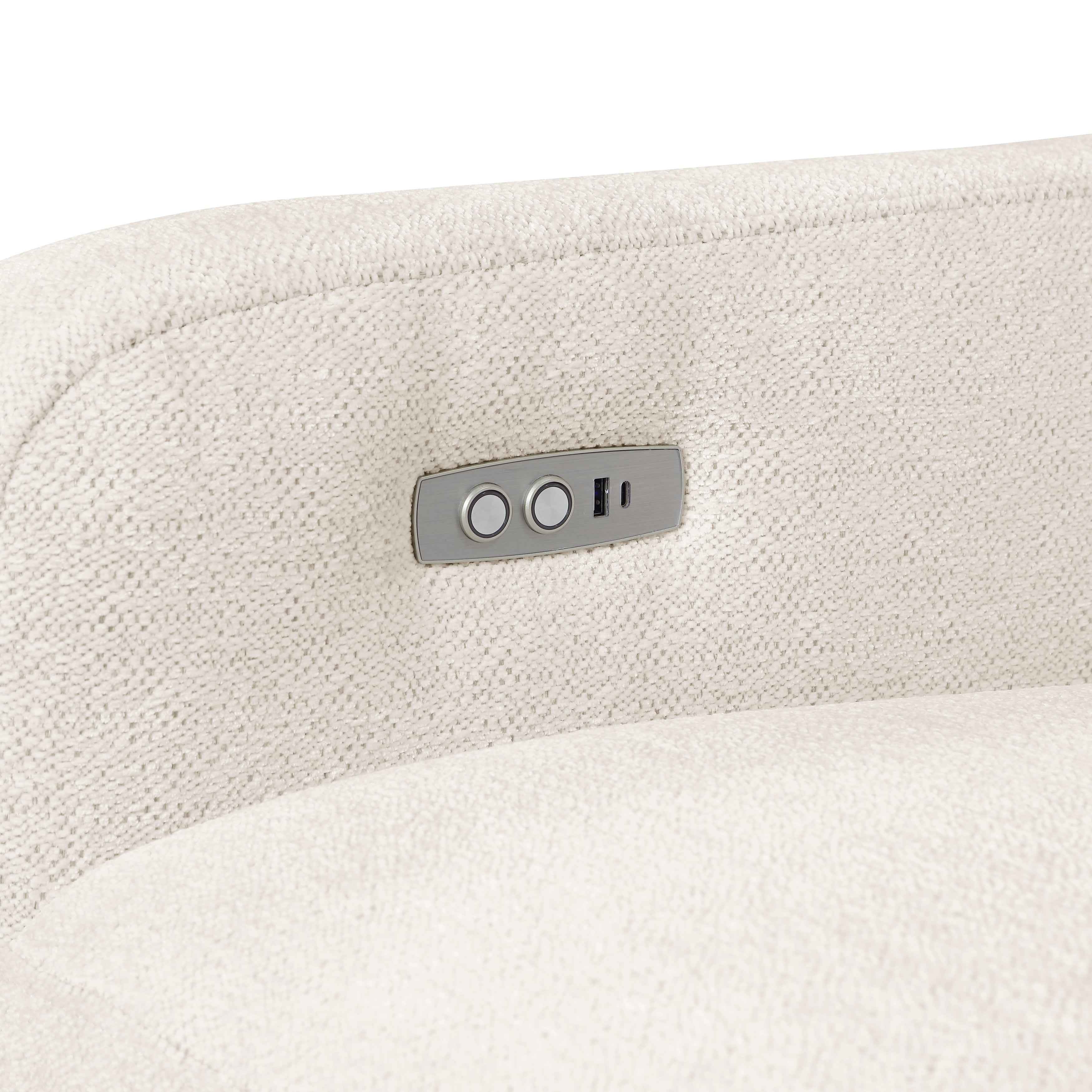 Vera Beige Power Reclining Living Room Set - Image 12