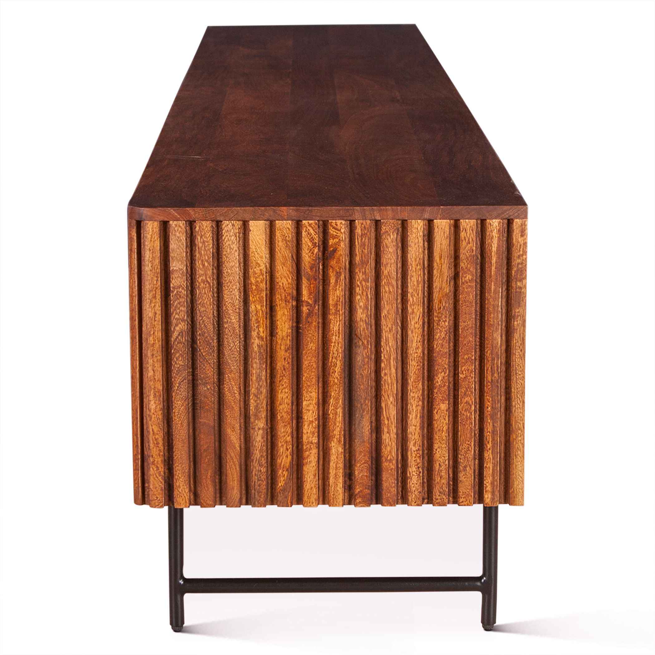 Verbania 98" Media Cabinet in Pecan Brown - Image 5