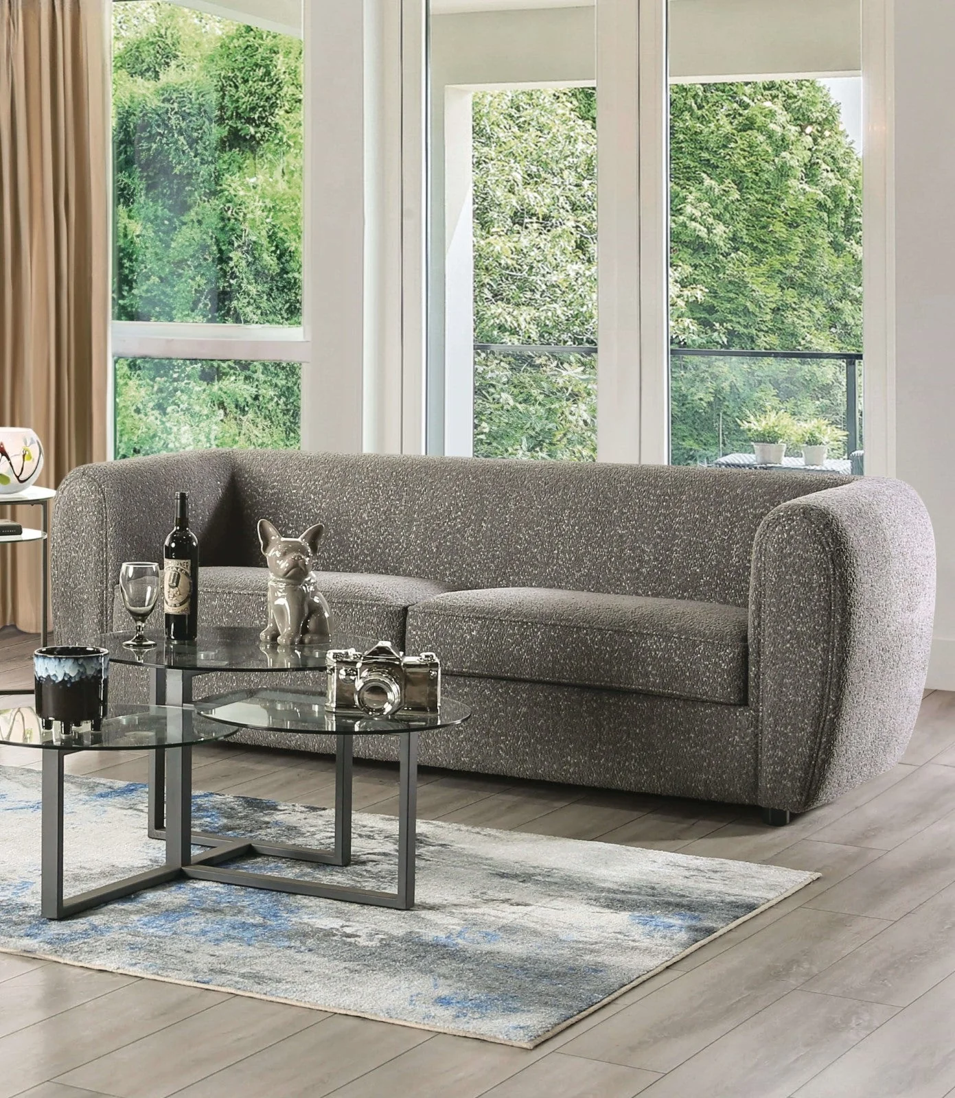 Verdal Charcoal Gray Sofa & Loveseat - Image 3