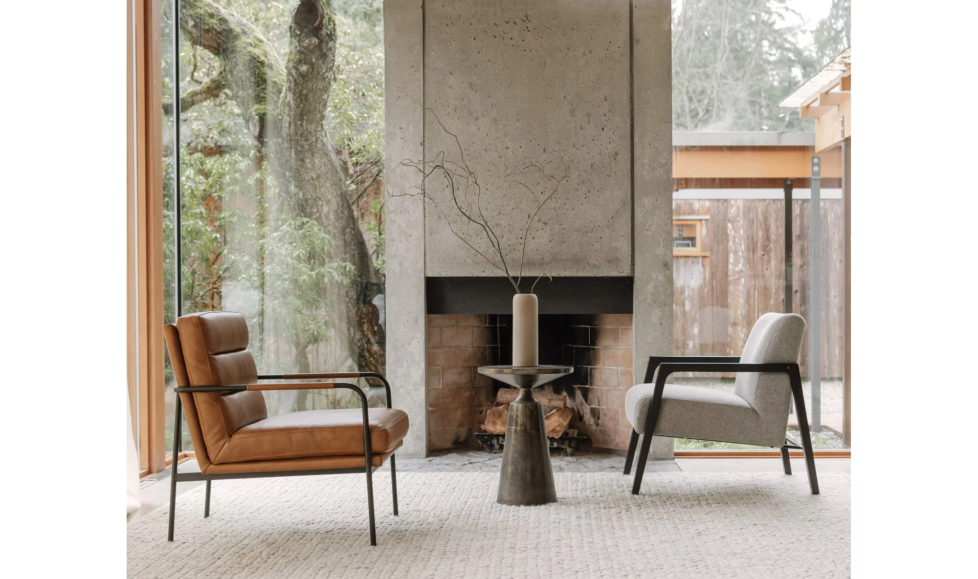 Verlaine Armchair Chestnut Brown - Image 3