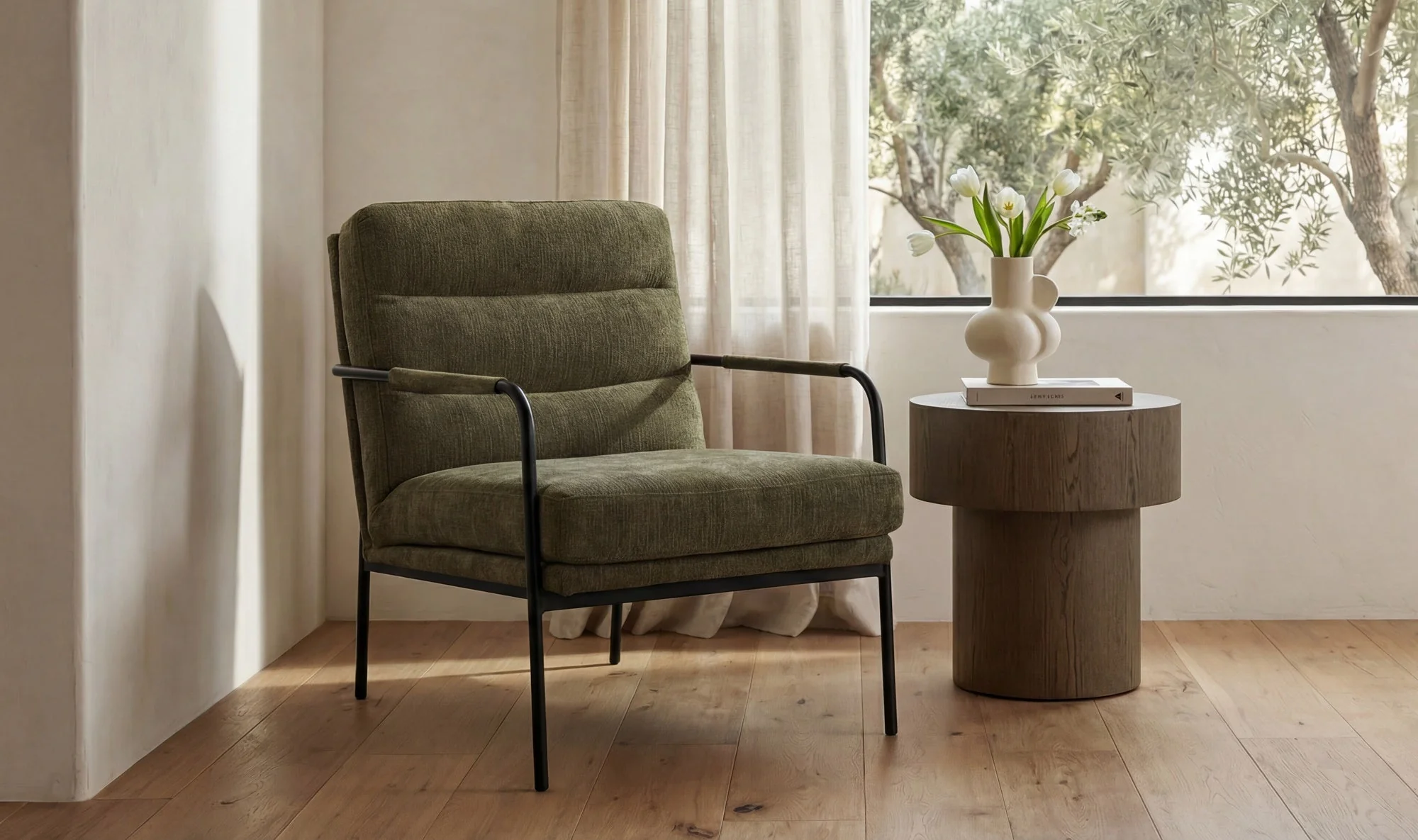 Verlaine Chair Olive - Image 3