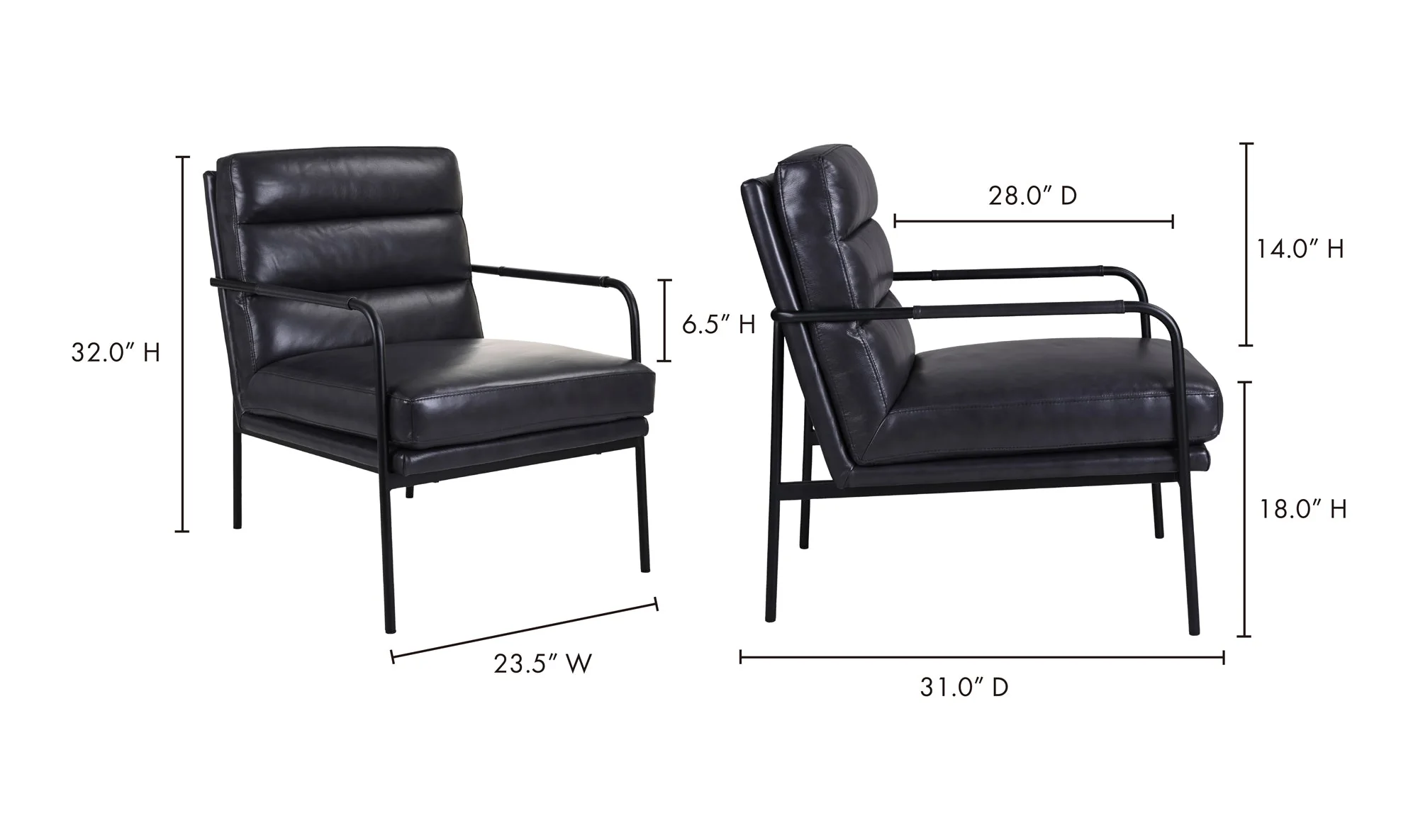 Verlaine Chair Raven Black - Image 8