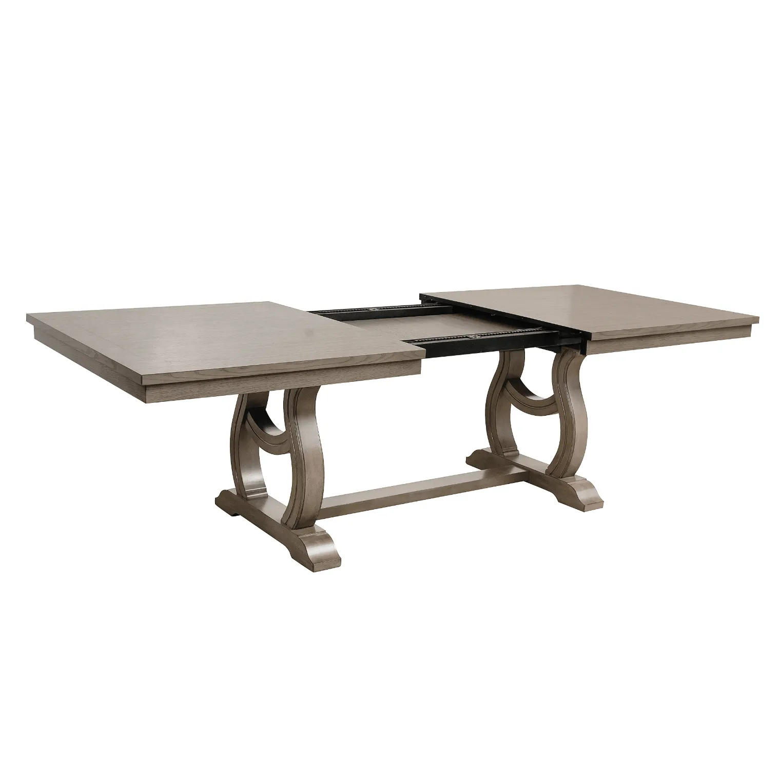 Vermillion Gray Cashmere Extendable Dining Table - Image 4