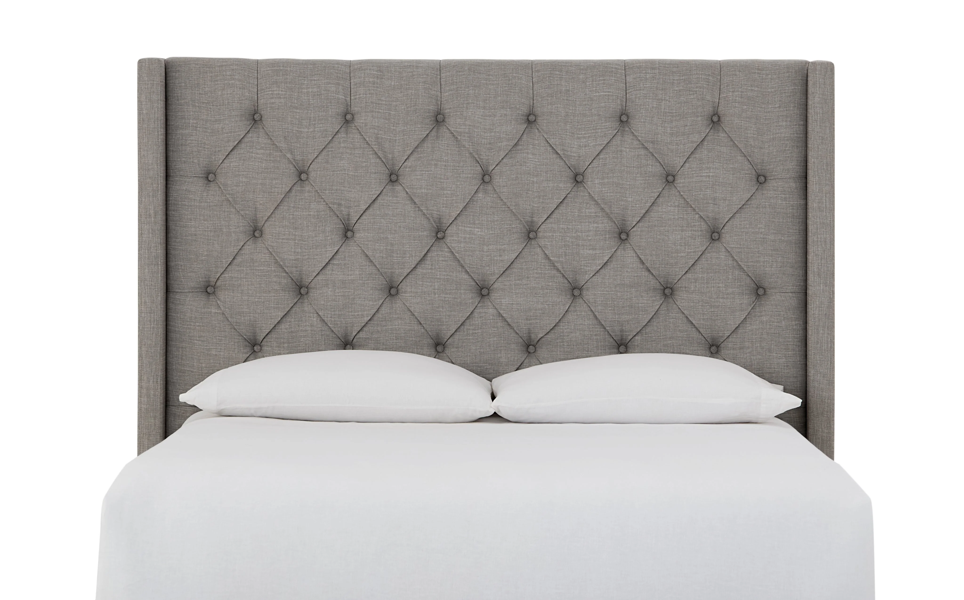 Verona Tufted Upholstered Headboard in Speckled Grey - Image 5