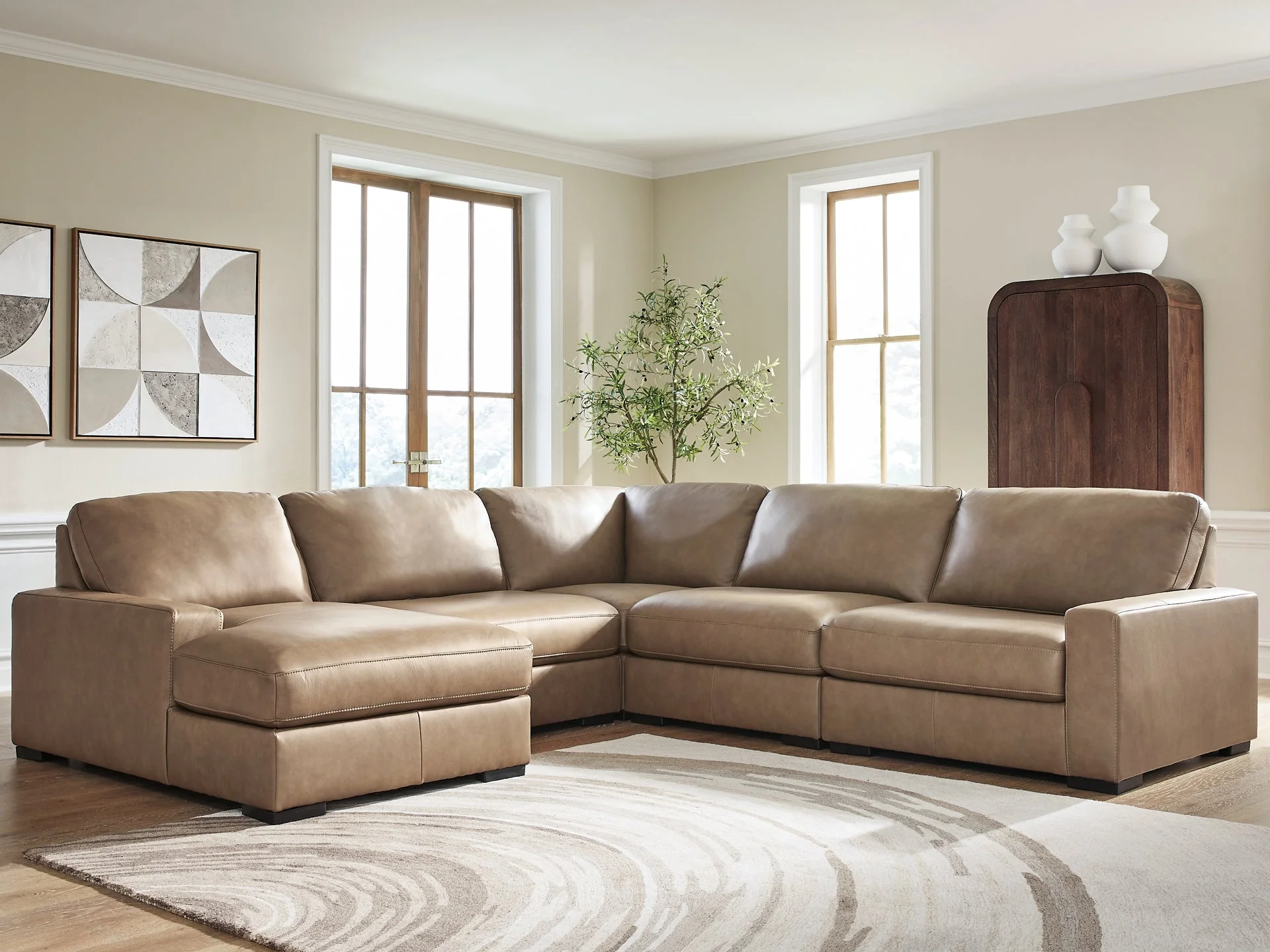 Veronella Sahara 5-Piece Sectional with LAF Chaise
