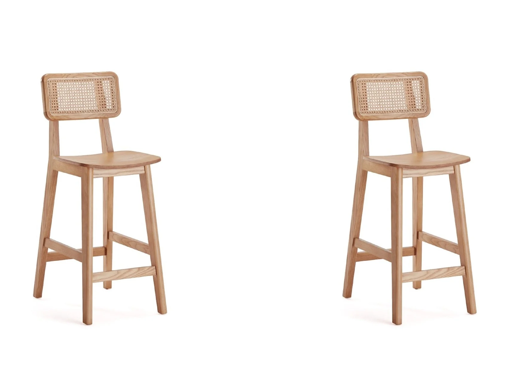 Versailles Counter Stool in Nature Cane (set of 2)
