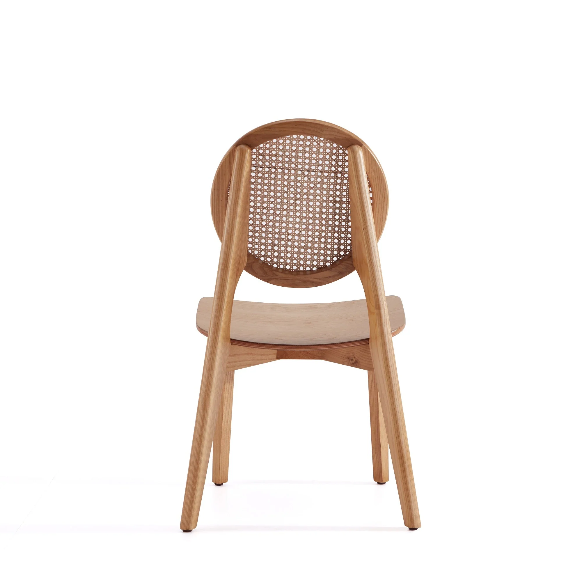 Versailles Round Dining Chair in Nature Cane (set of 2) - Image 7