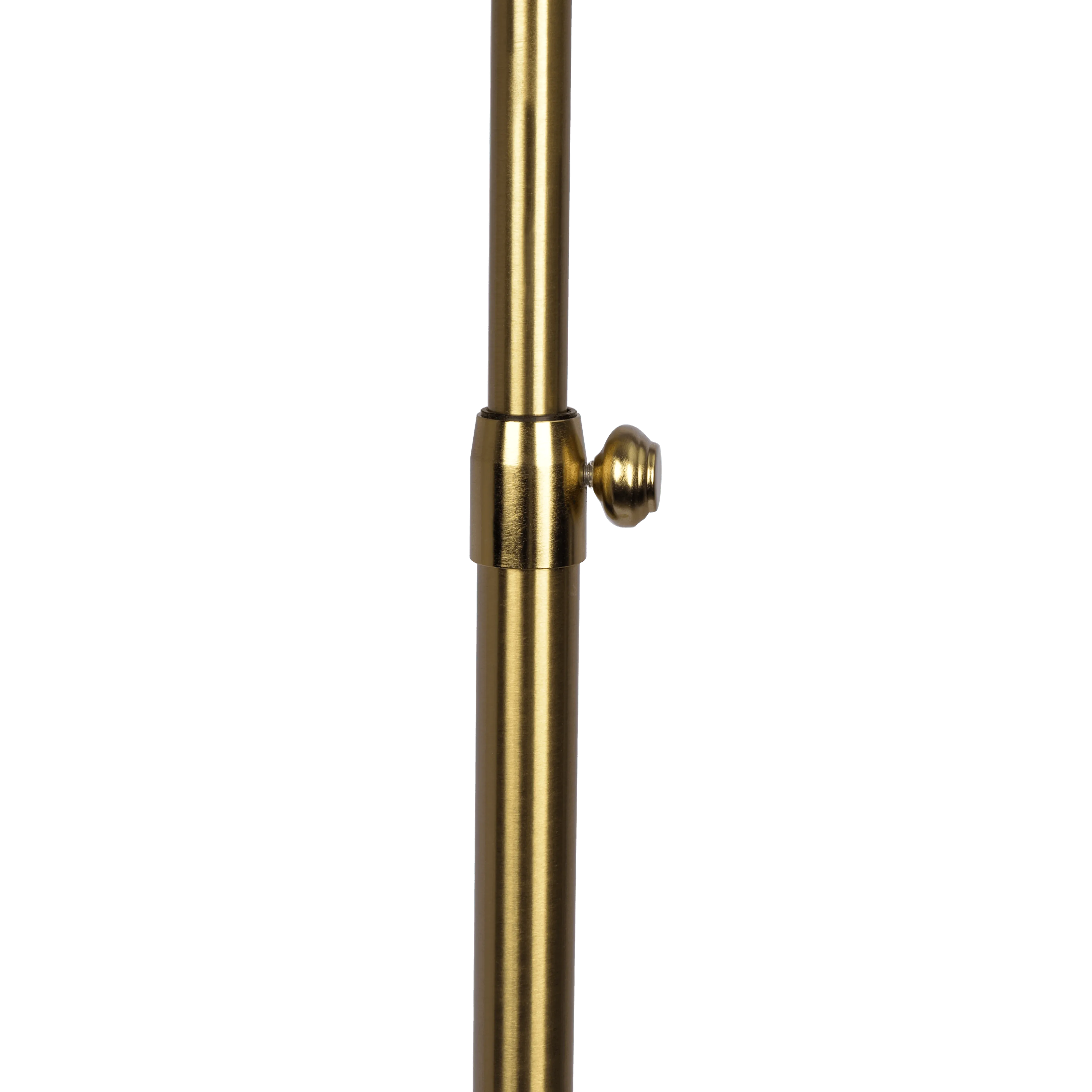 Verve Brassed Gold Floor Lamp with On/Off Switch Adjustable Led Round Base - Image 4