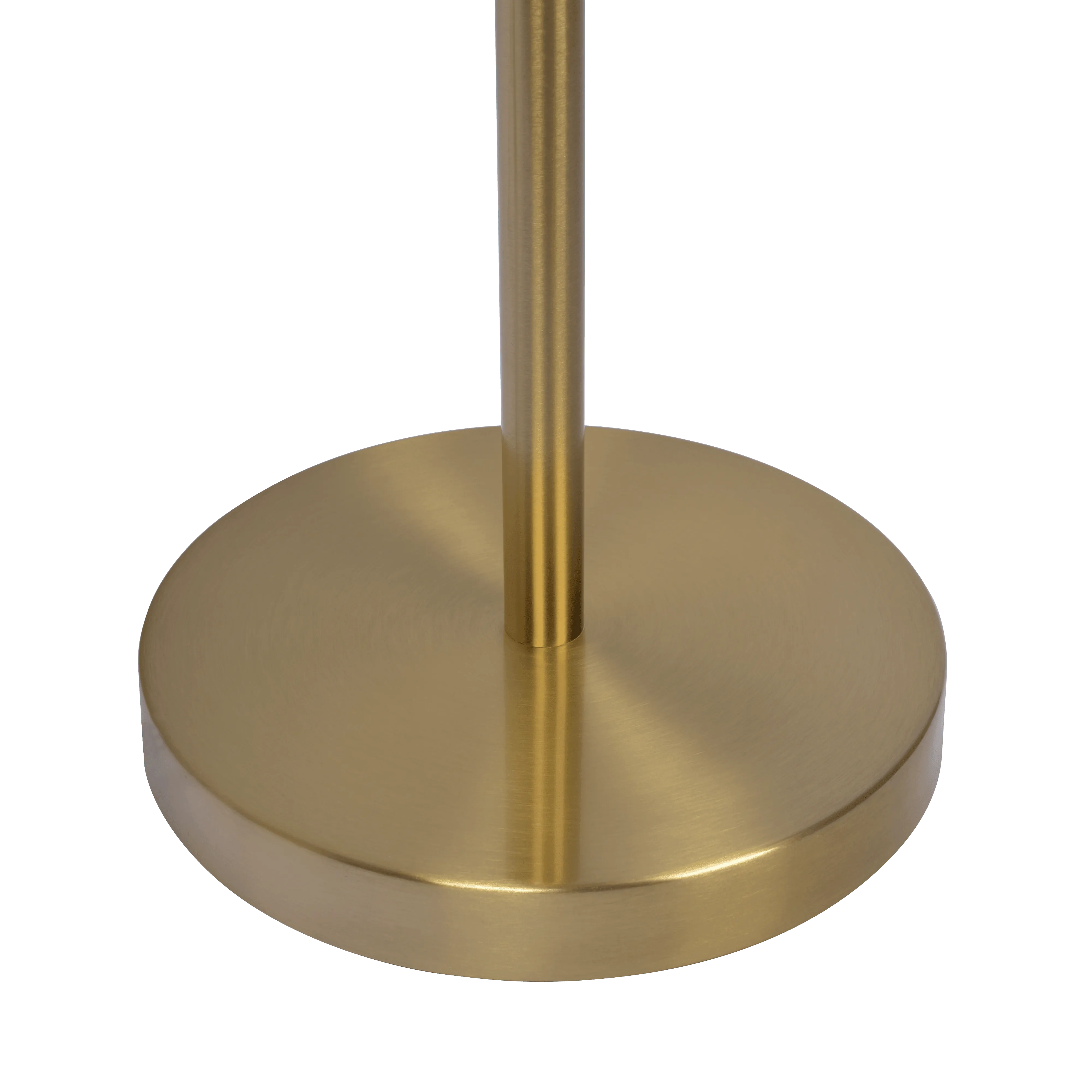 Verve Brassed Gold Floor Lamp with On/Off Switch Adjustable Led Round Base - Image 5